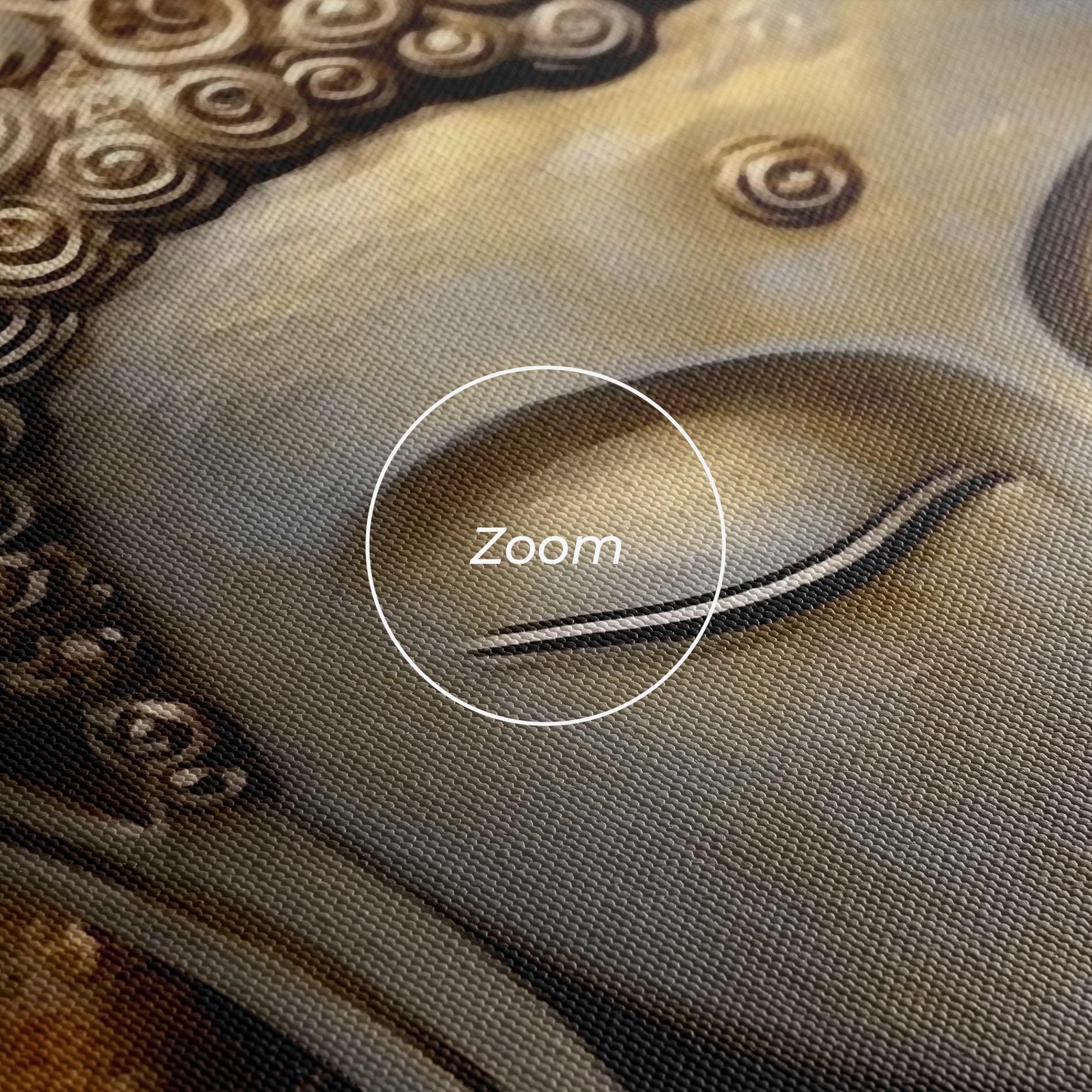 Картина на платно White Flower Buddha Art mockup 3