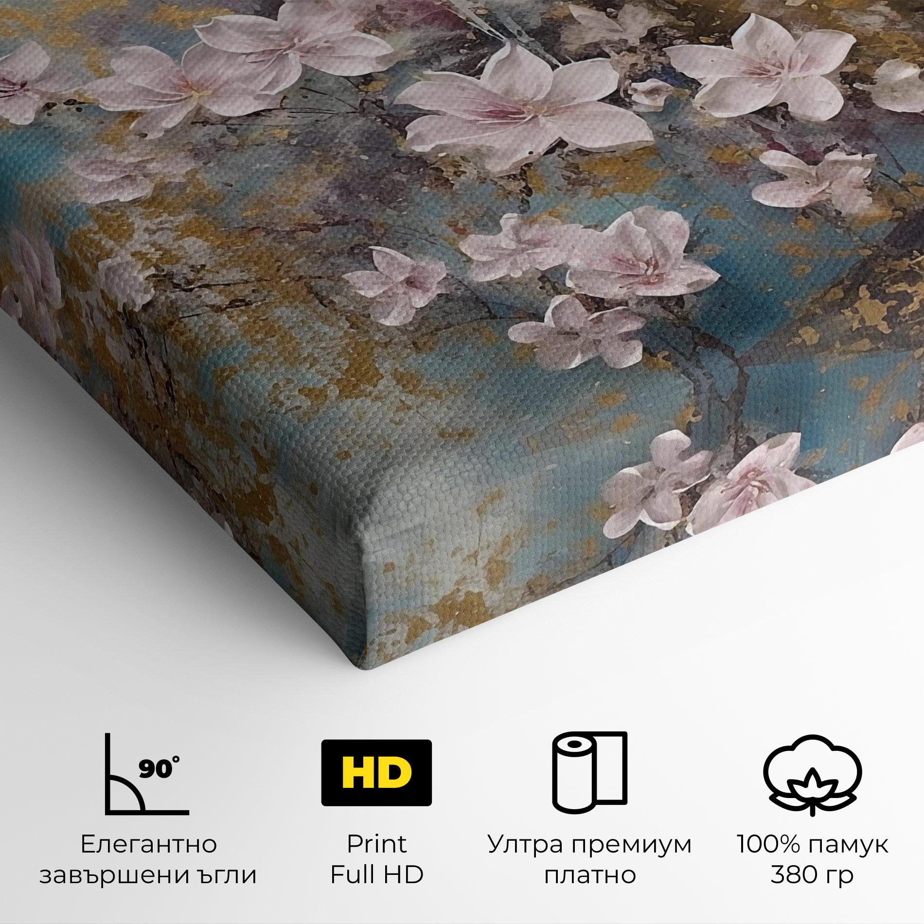 Картина на платно Abstract Buddha Plants mockup 4