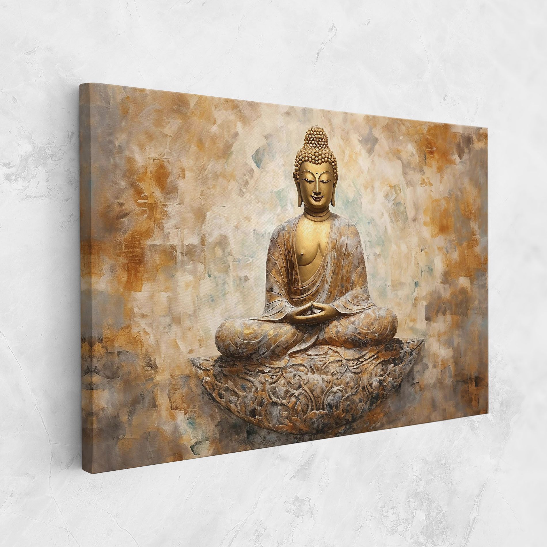 Cream Buddha Art mockup 1