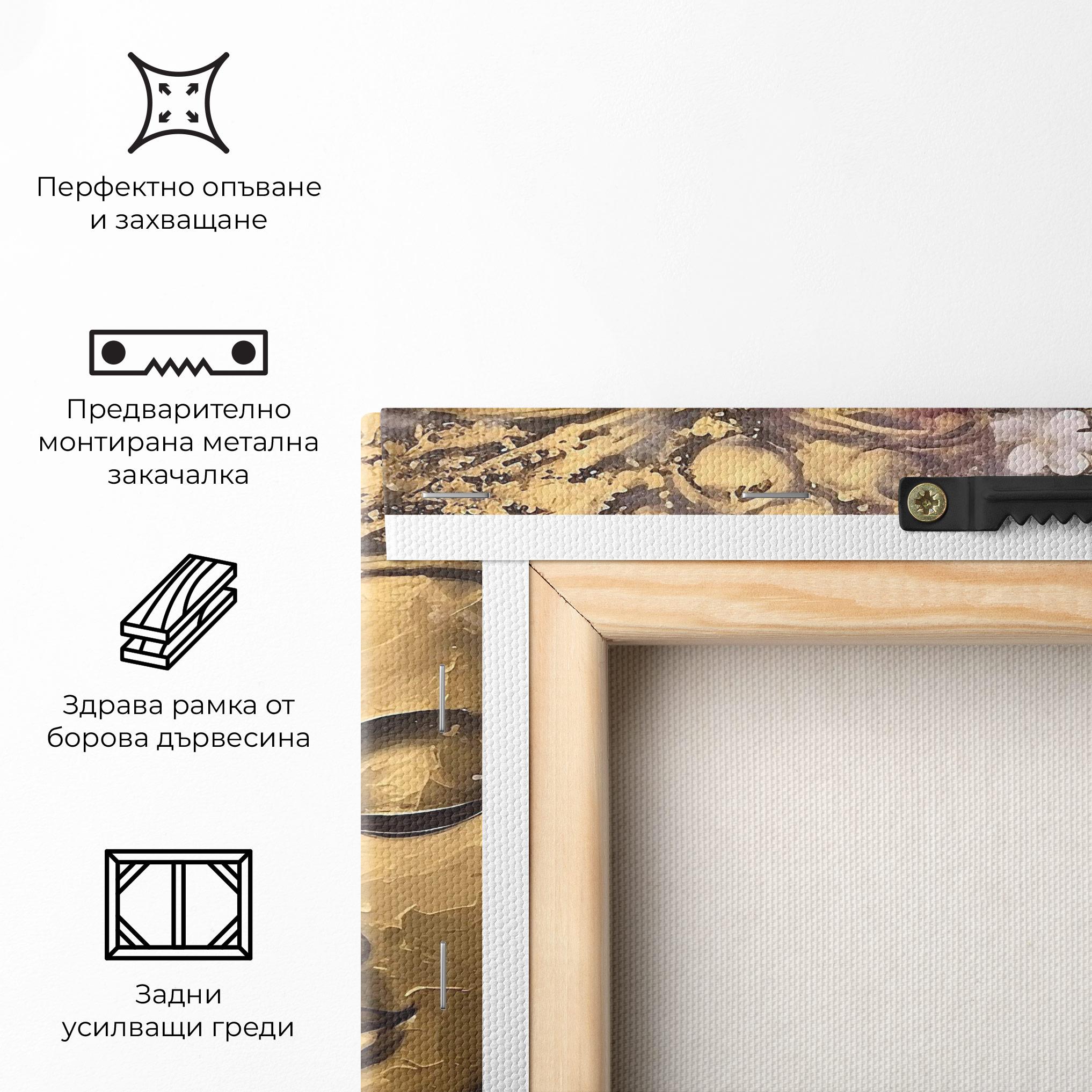 Картина на платно Abstract Buddha Plants mockup 5