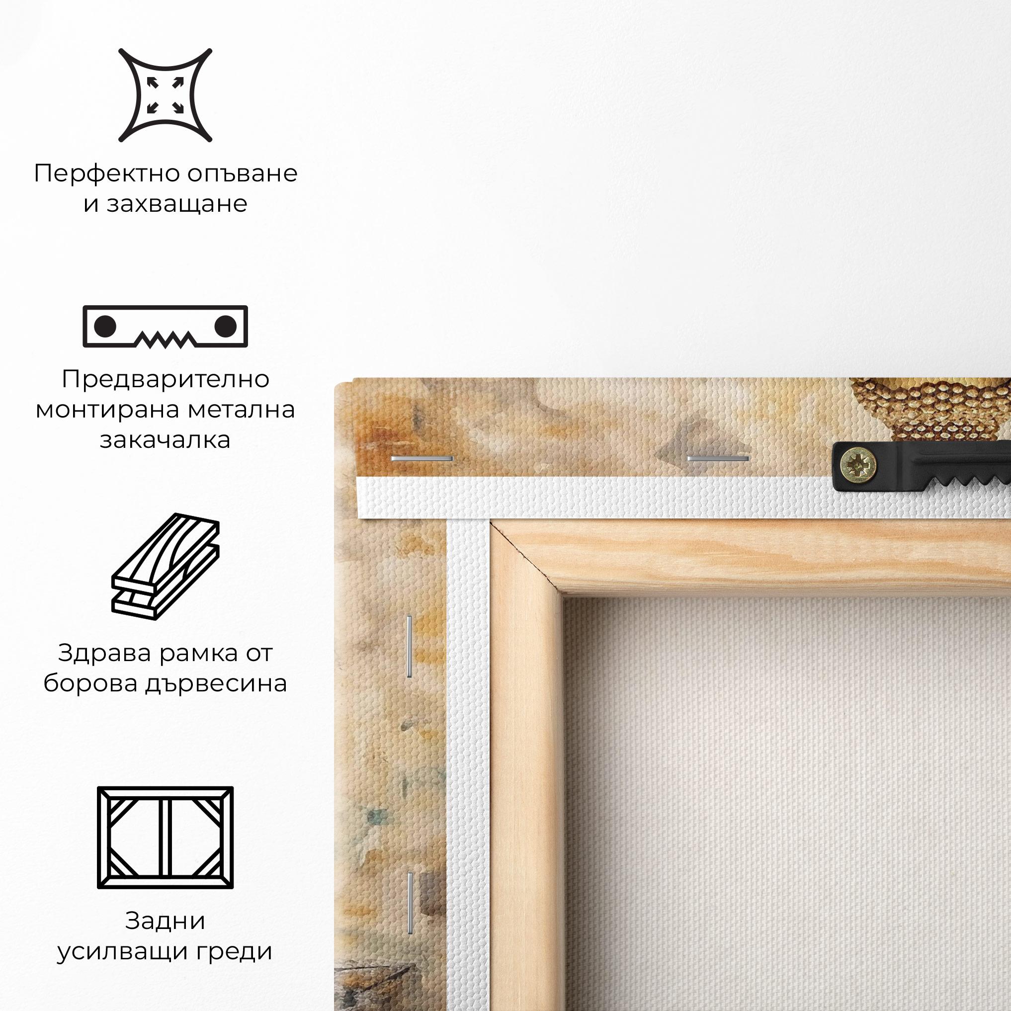 Картина на платно Cream Buddha Art mockup 5