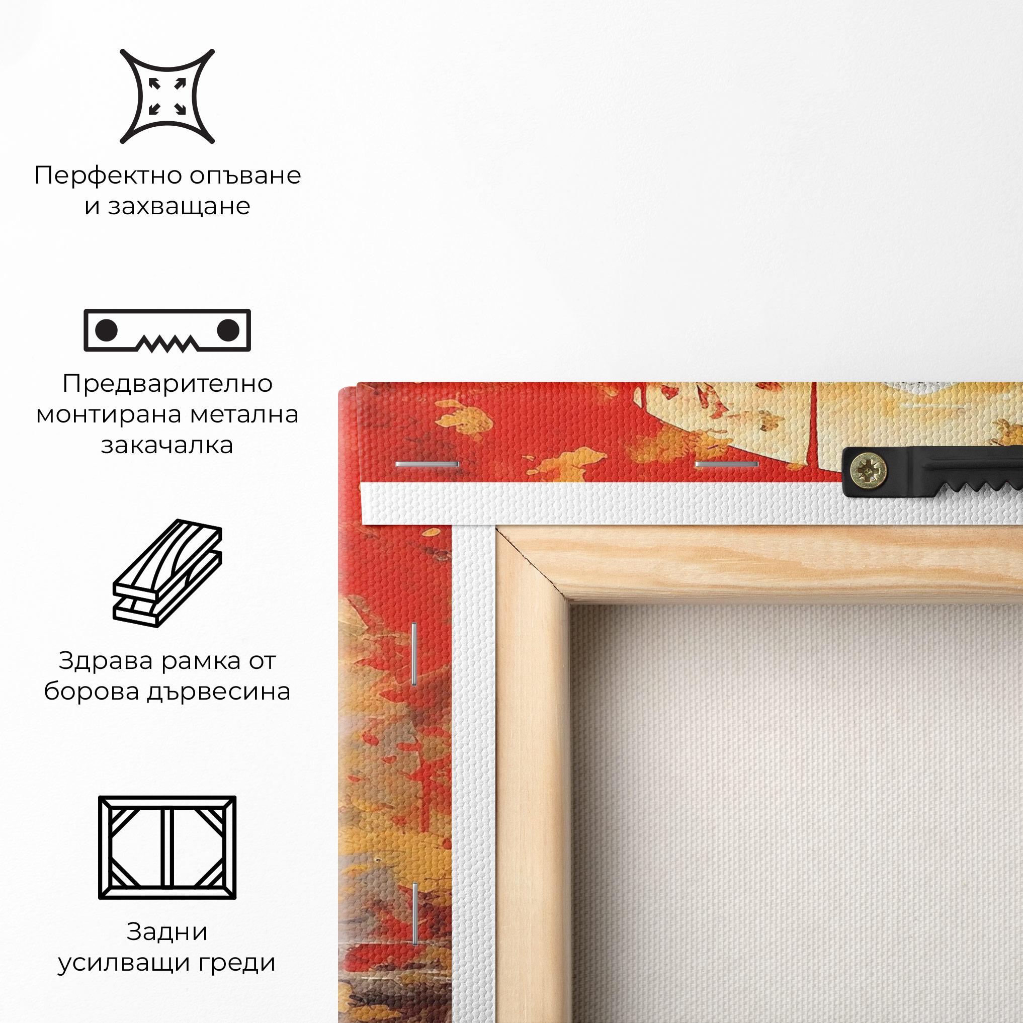 Картина на платно Gold Circle Buddha mockup 5