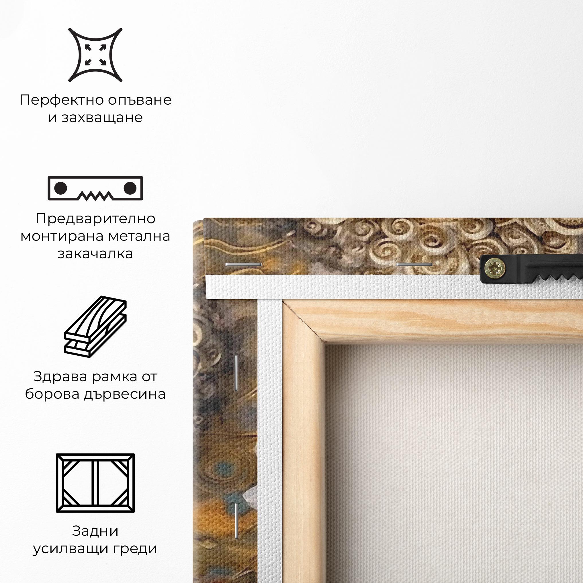 Картина на платно White Flower Buddha Art mockup 5