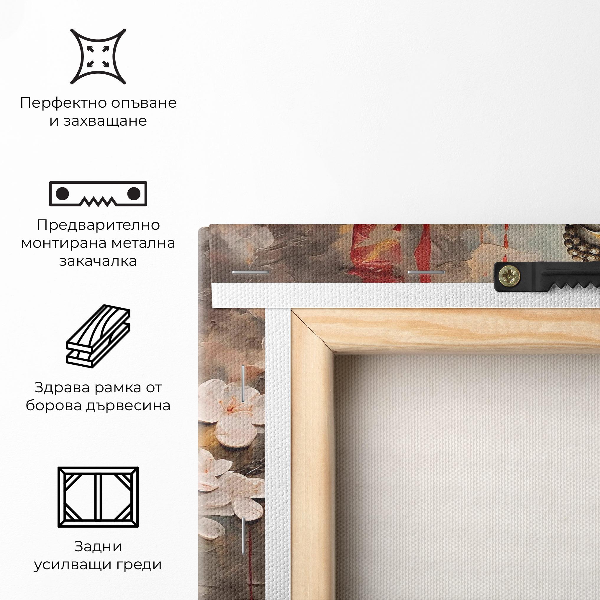 Картина на платно White Red Buddha mockup 5