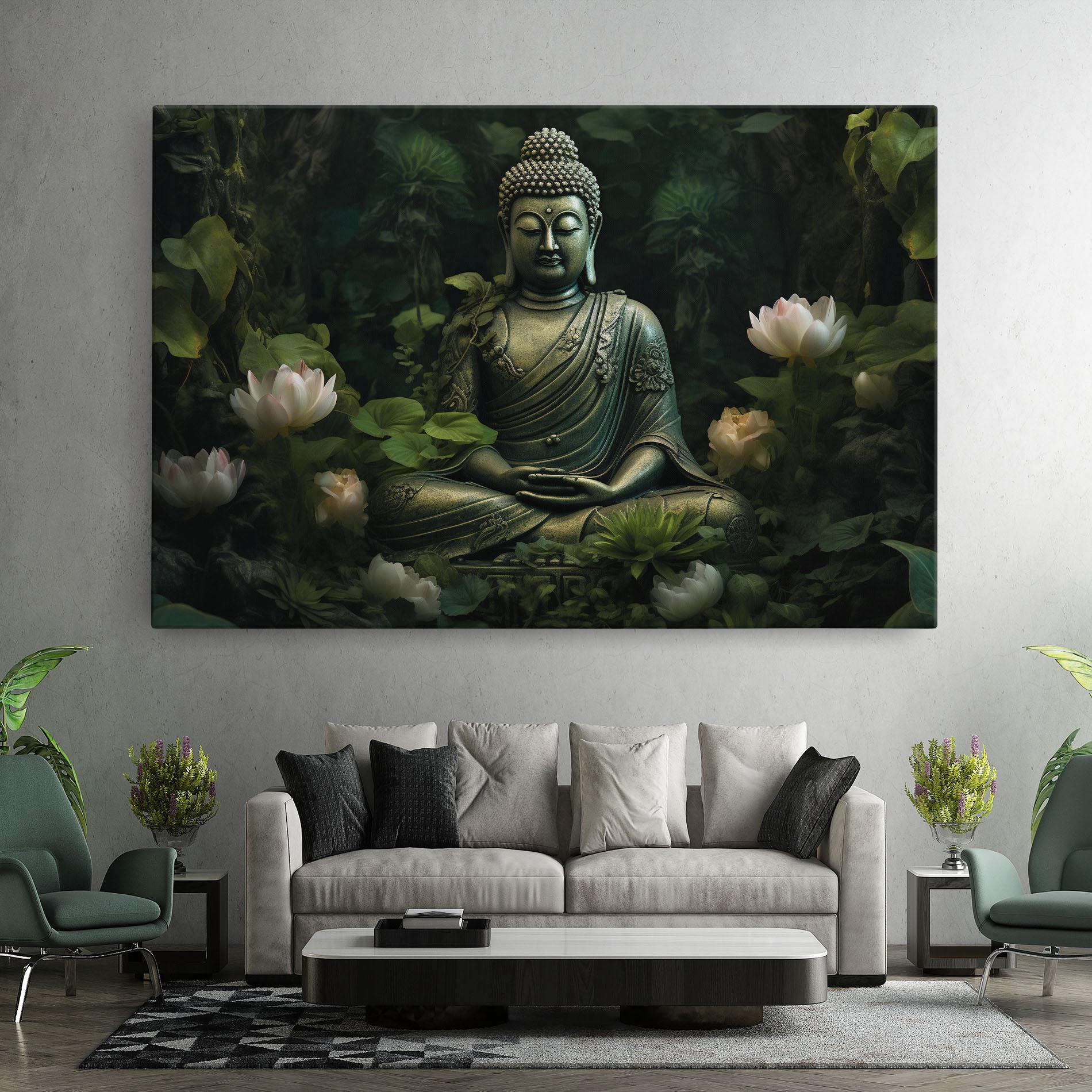 Картина на платно Buddha Lotus Flower mockup 7
