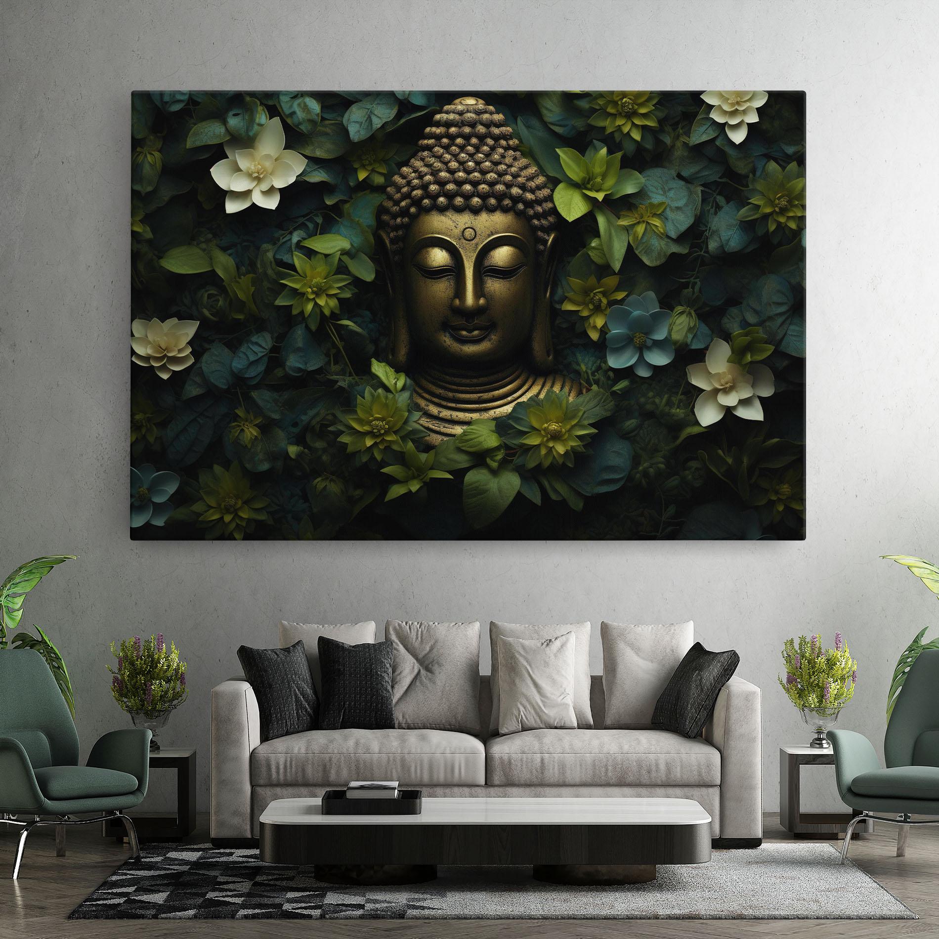Картина на платно Lotus Flower Buddha mockup 7