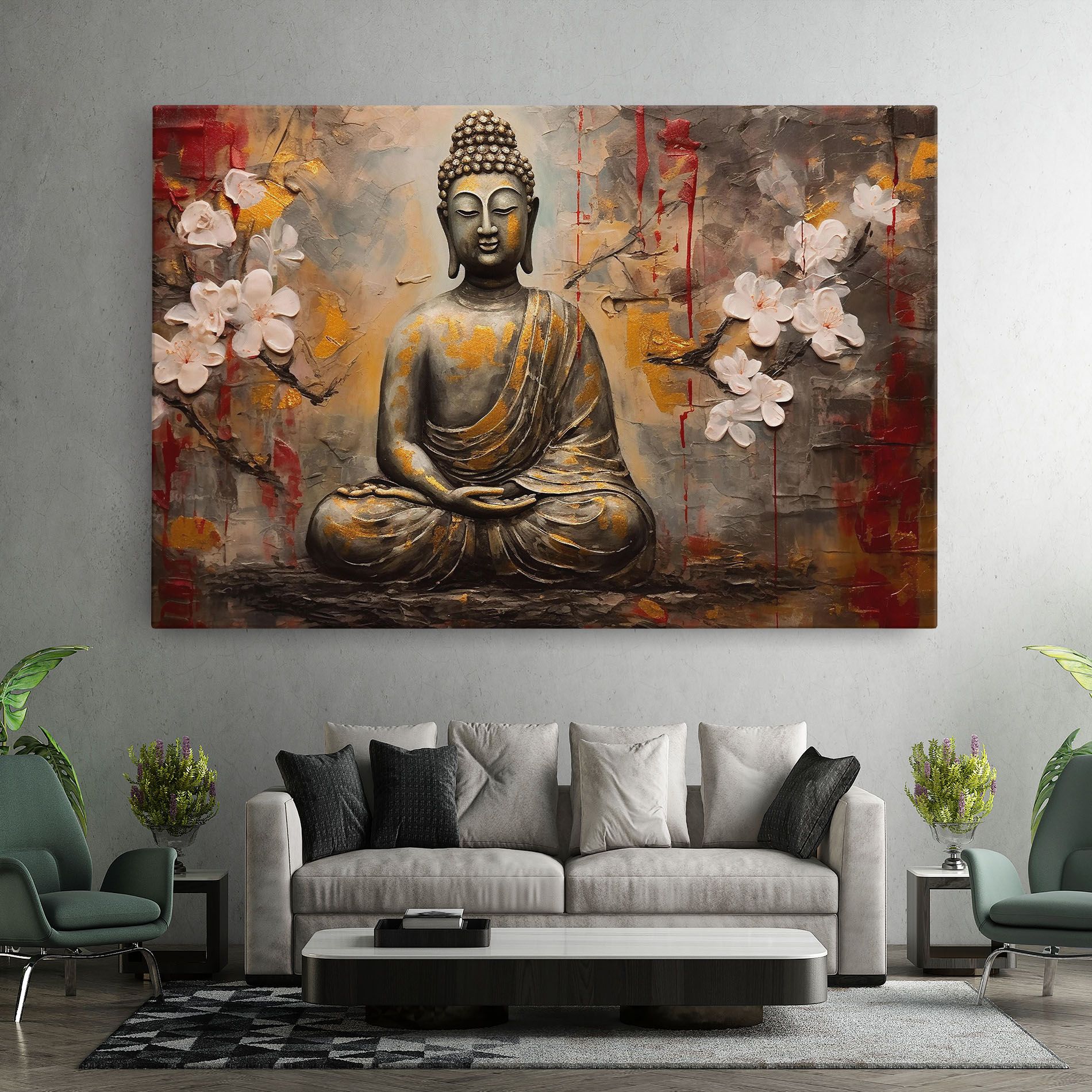 White Red Buddha mockup 7
