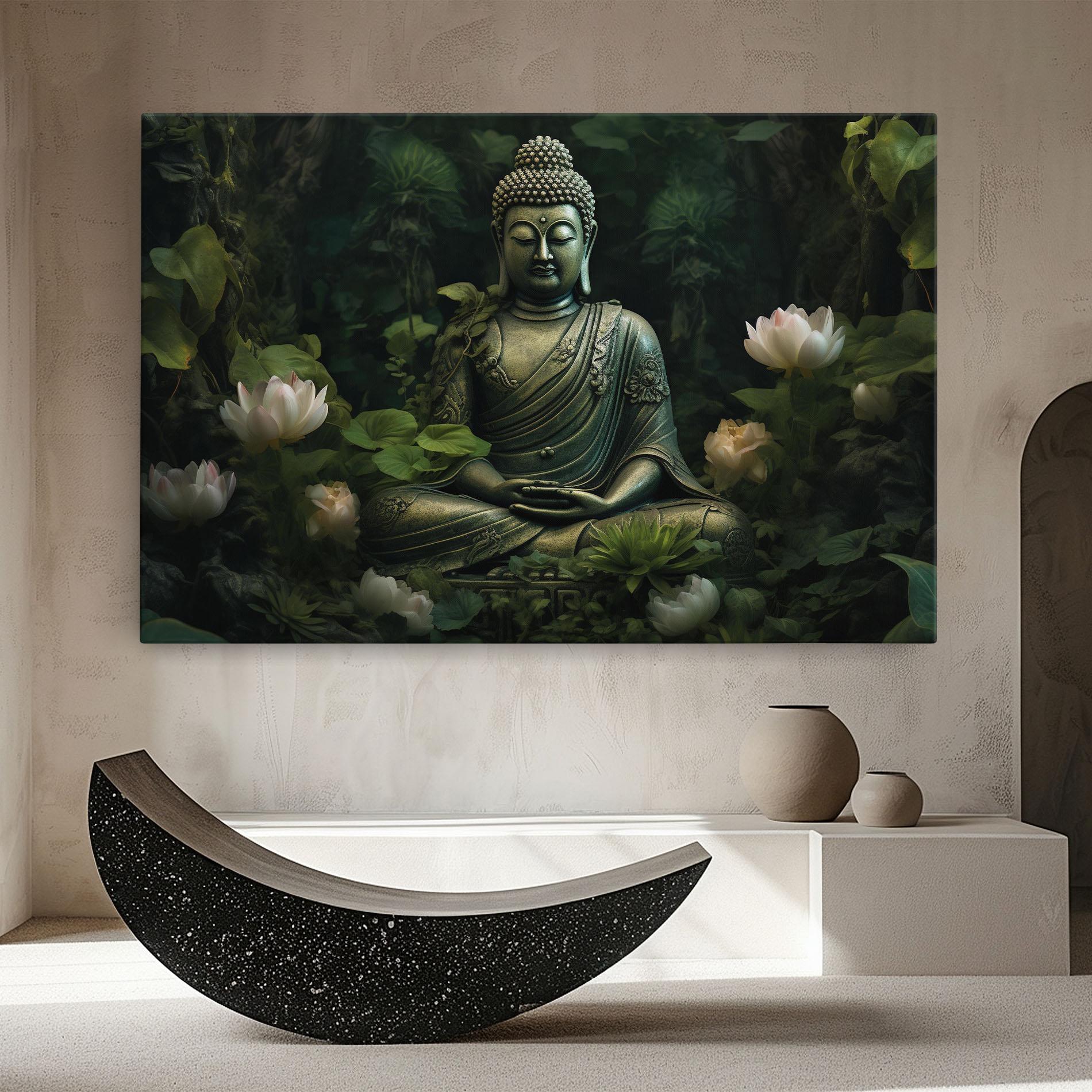 Картина на платно Buddha Lotus Flower mockup 8