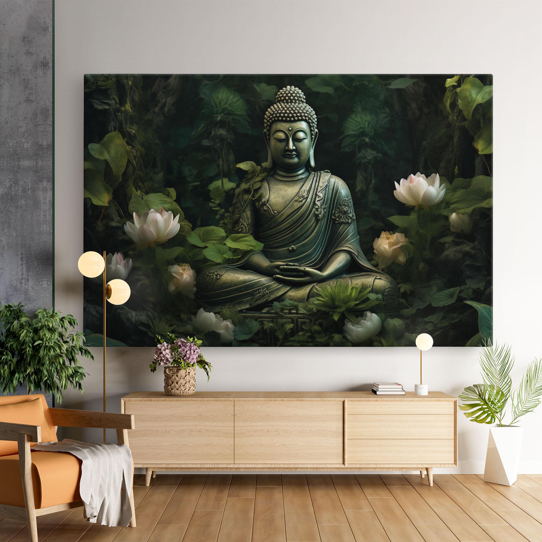 Картина на платно Buddha Lotus Flower mockup 9
