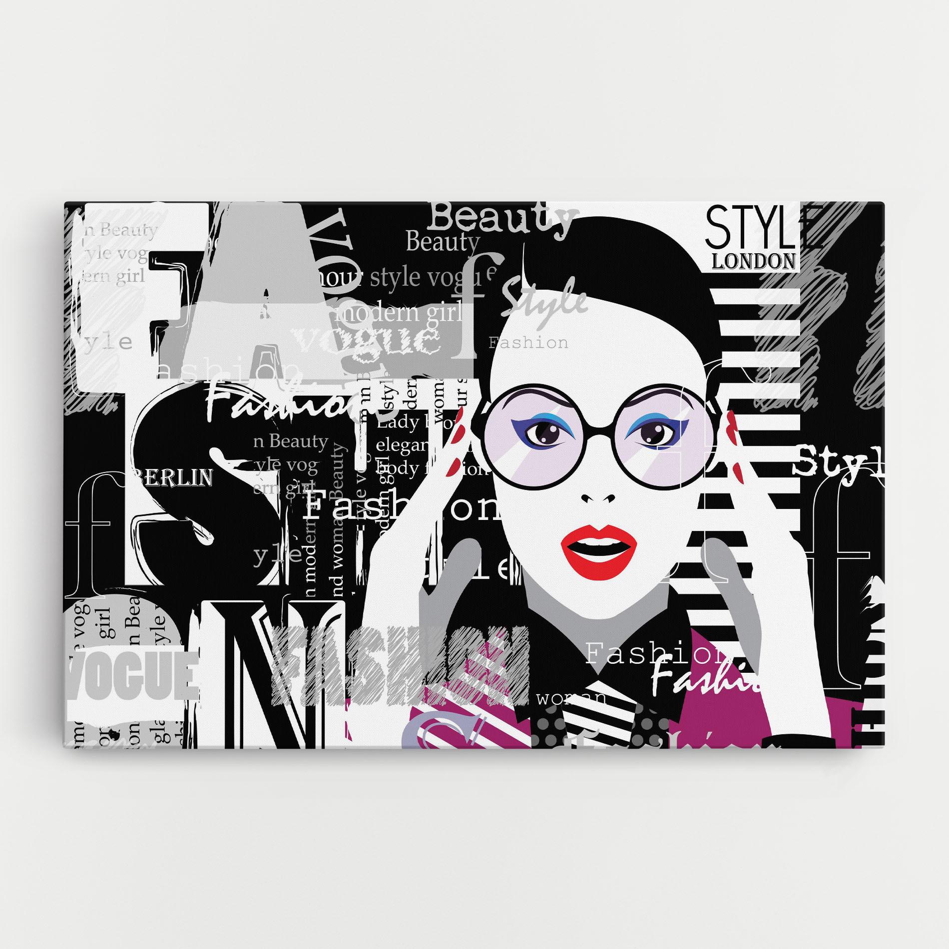 Картина на платно Fashion Collage mockup 0