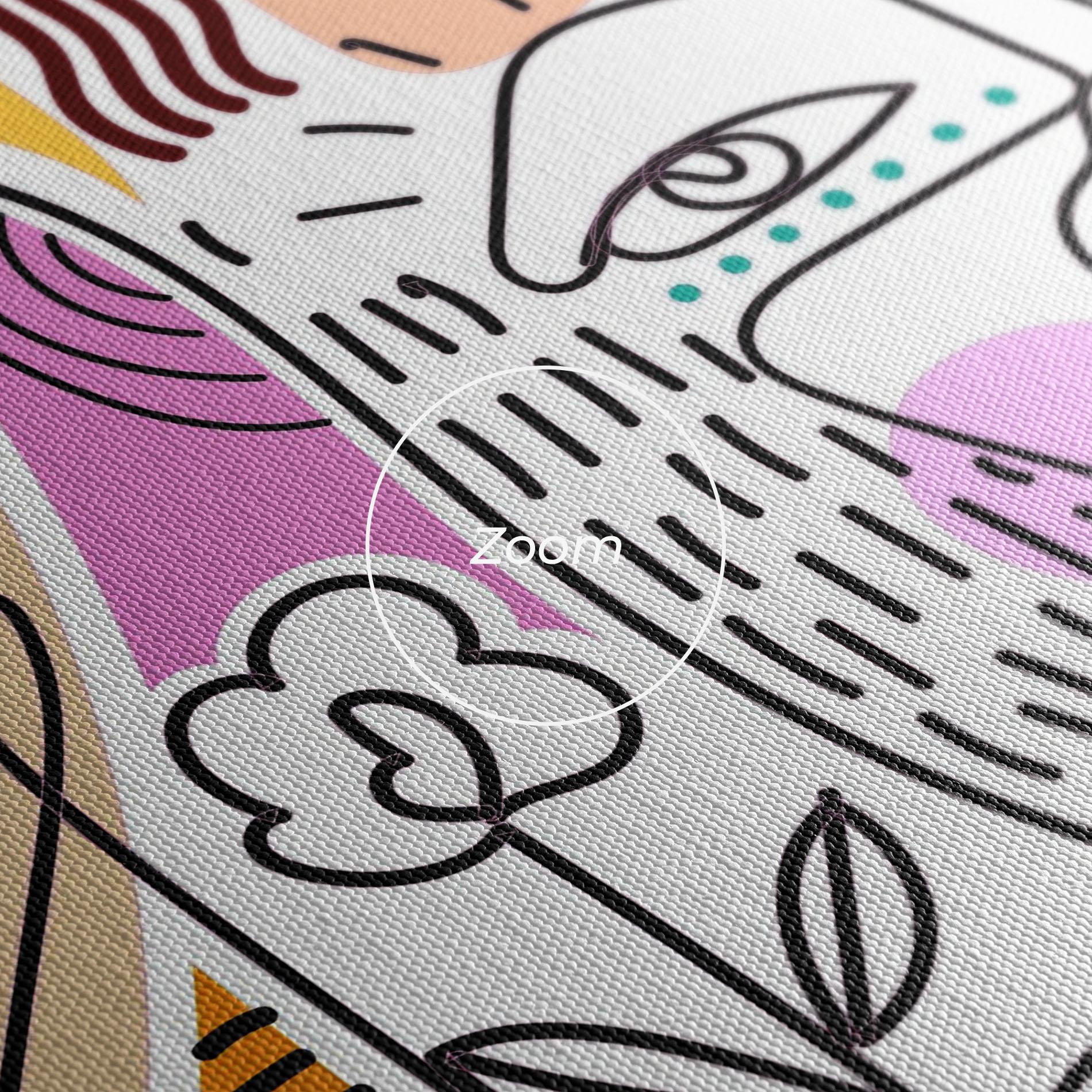 Картина на платно Abstract Eye Face mockup 3