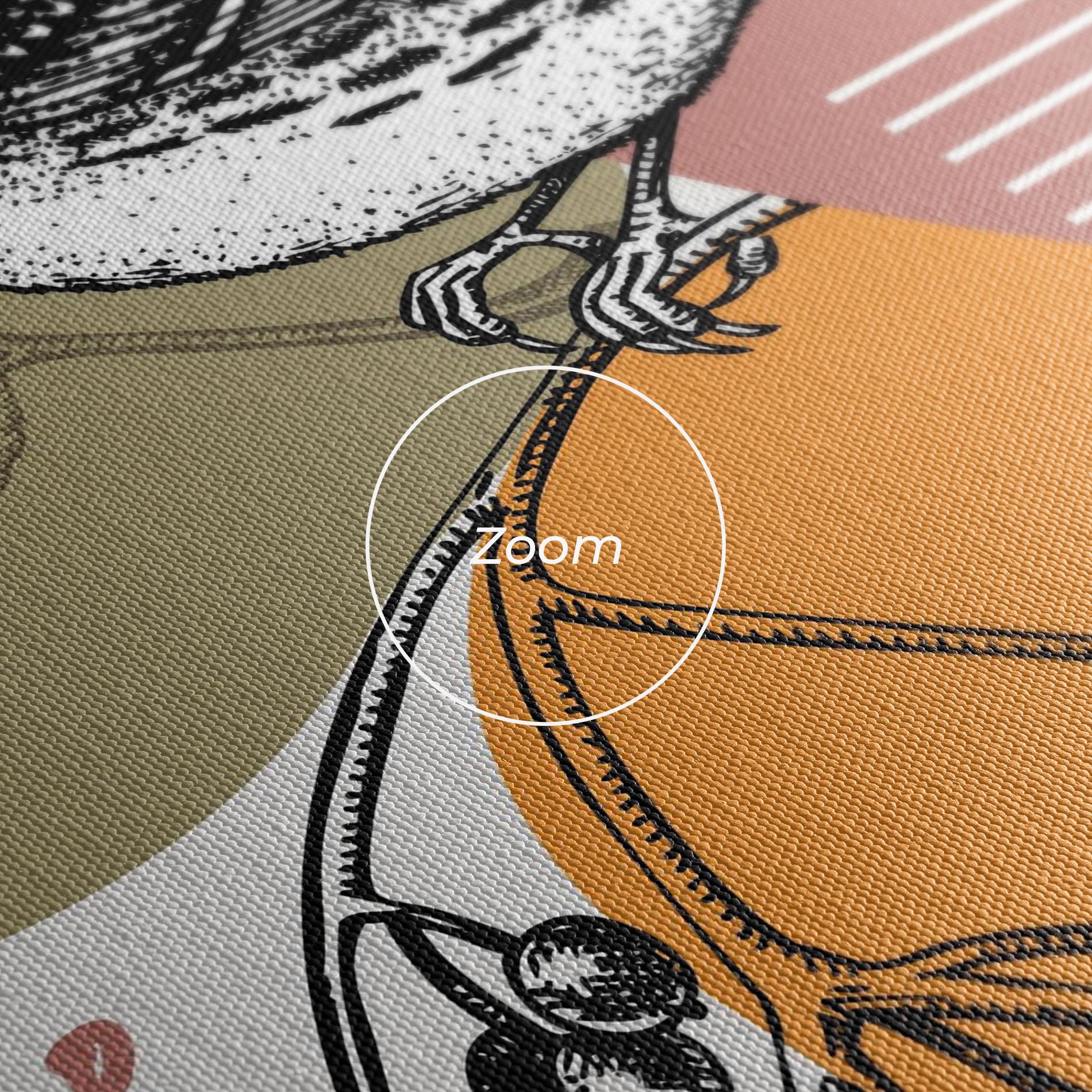 Картина на платно Bird Collage mockup 3