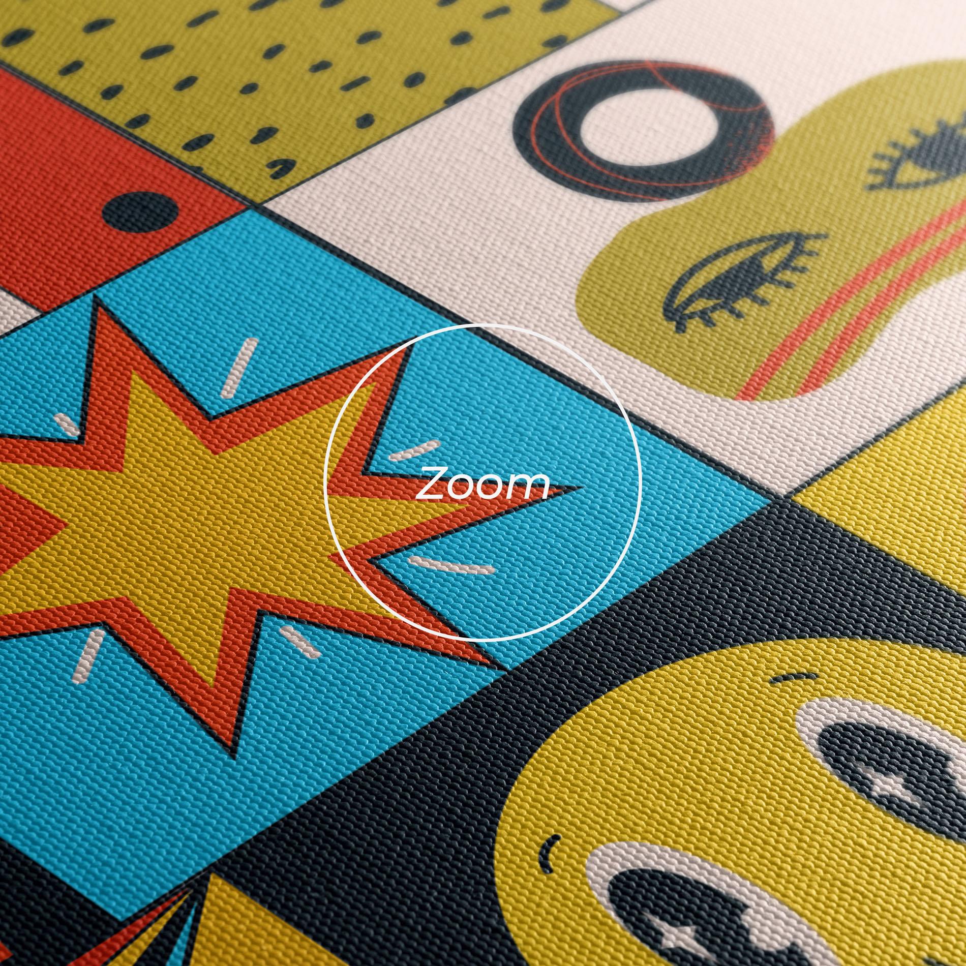 Картина на платно Cool Eye Shape mockup 3