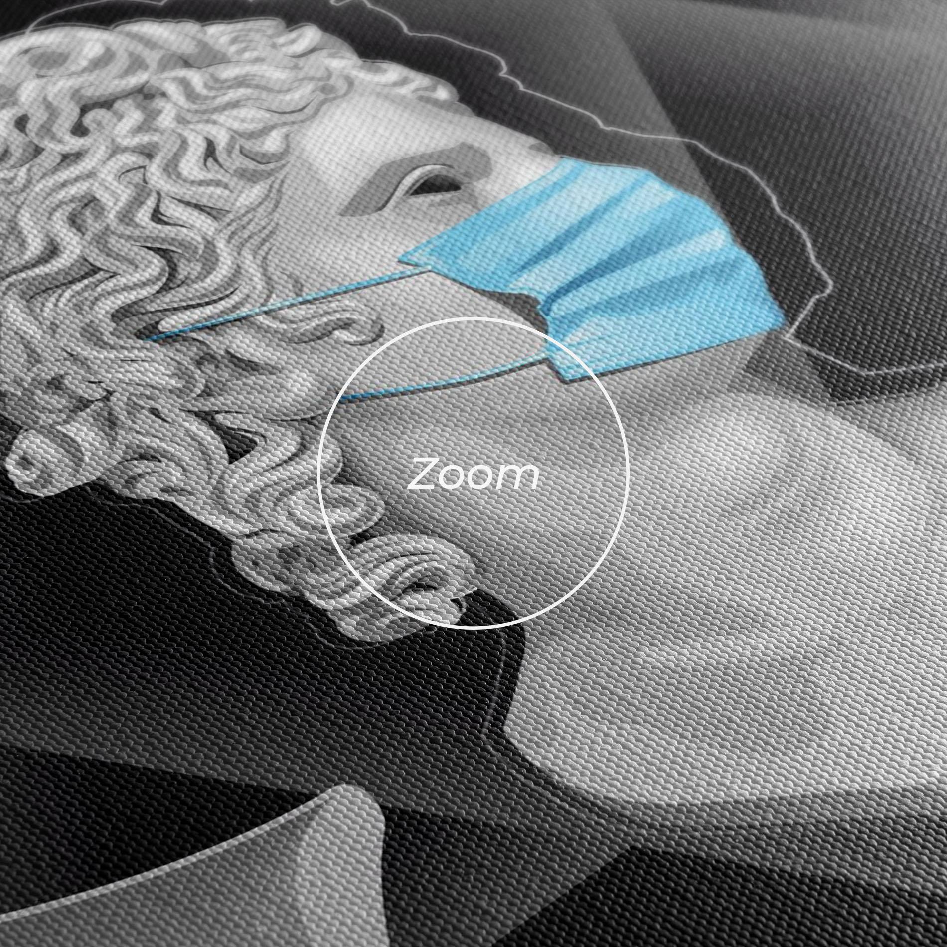 Картина на платно Statue Mask mockup 3