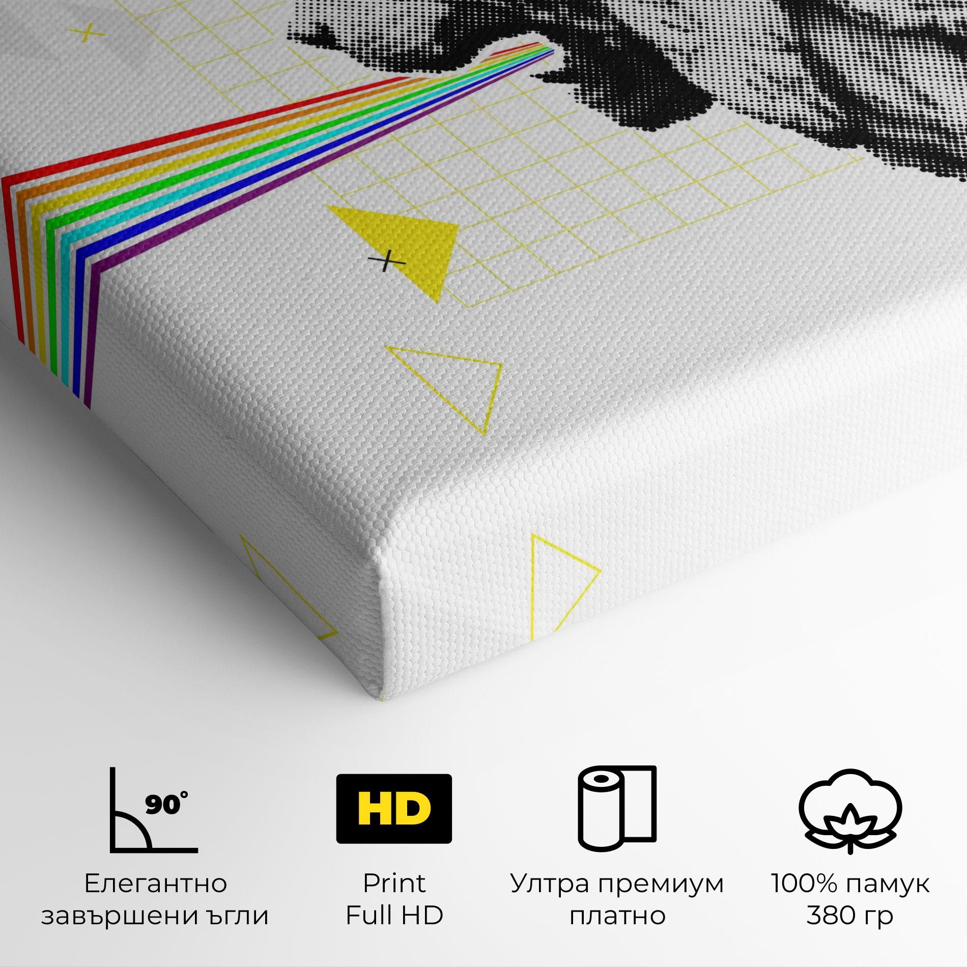 Картина на платно Lion Collage mockup 4