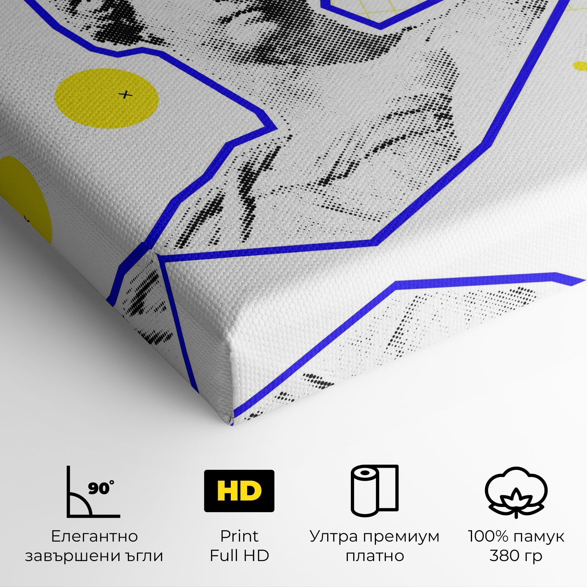 Картина на платно Rainbow Statue mockup 4