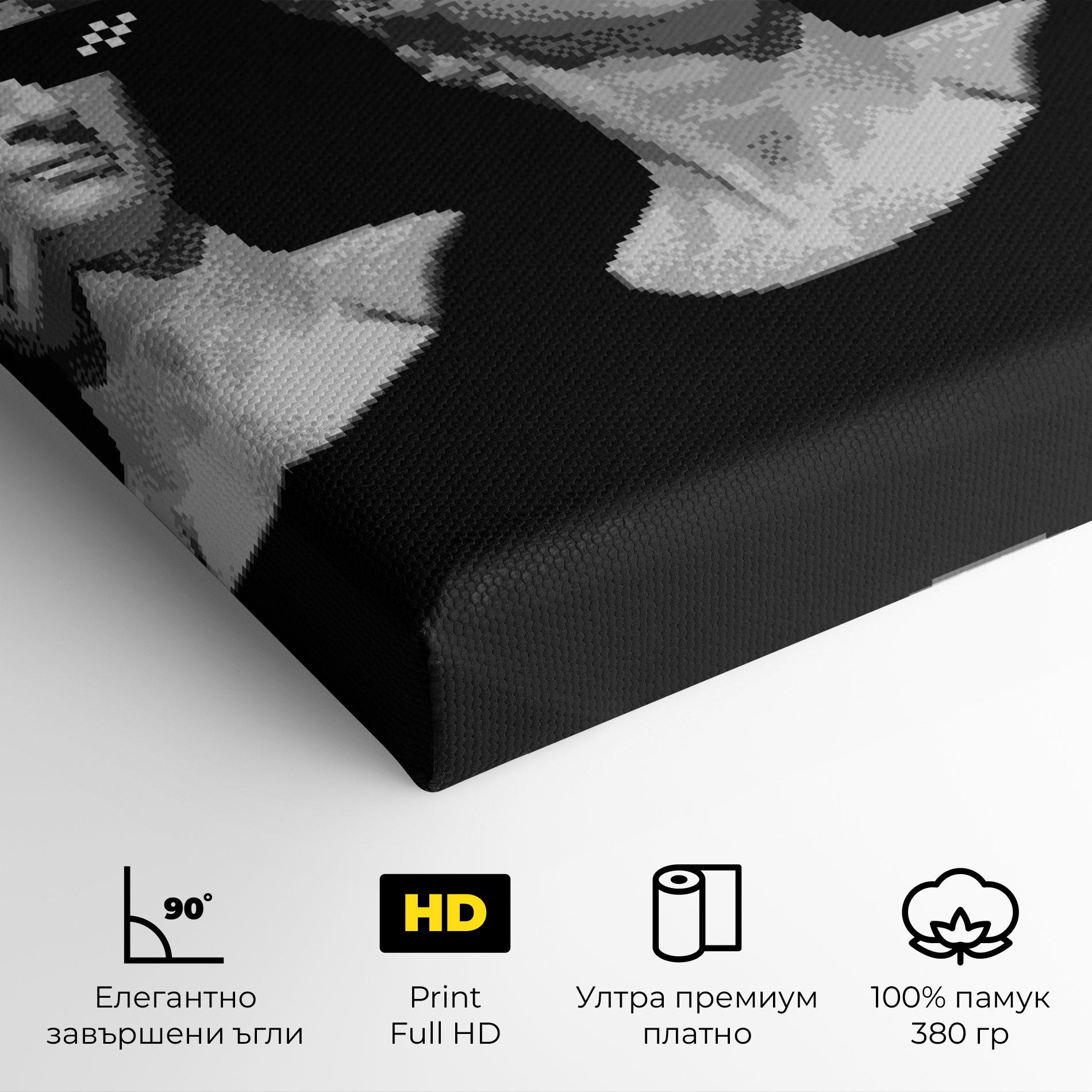 Картина на платно Statue Smoking mockup 4