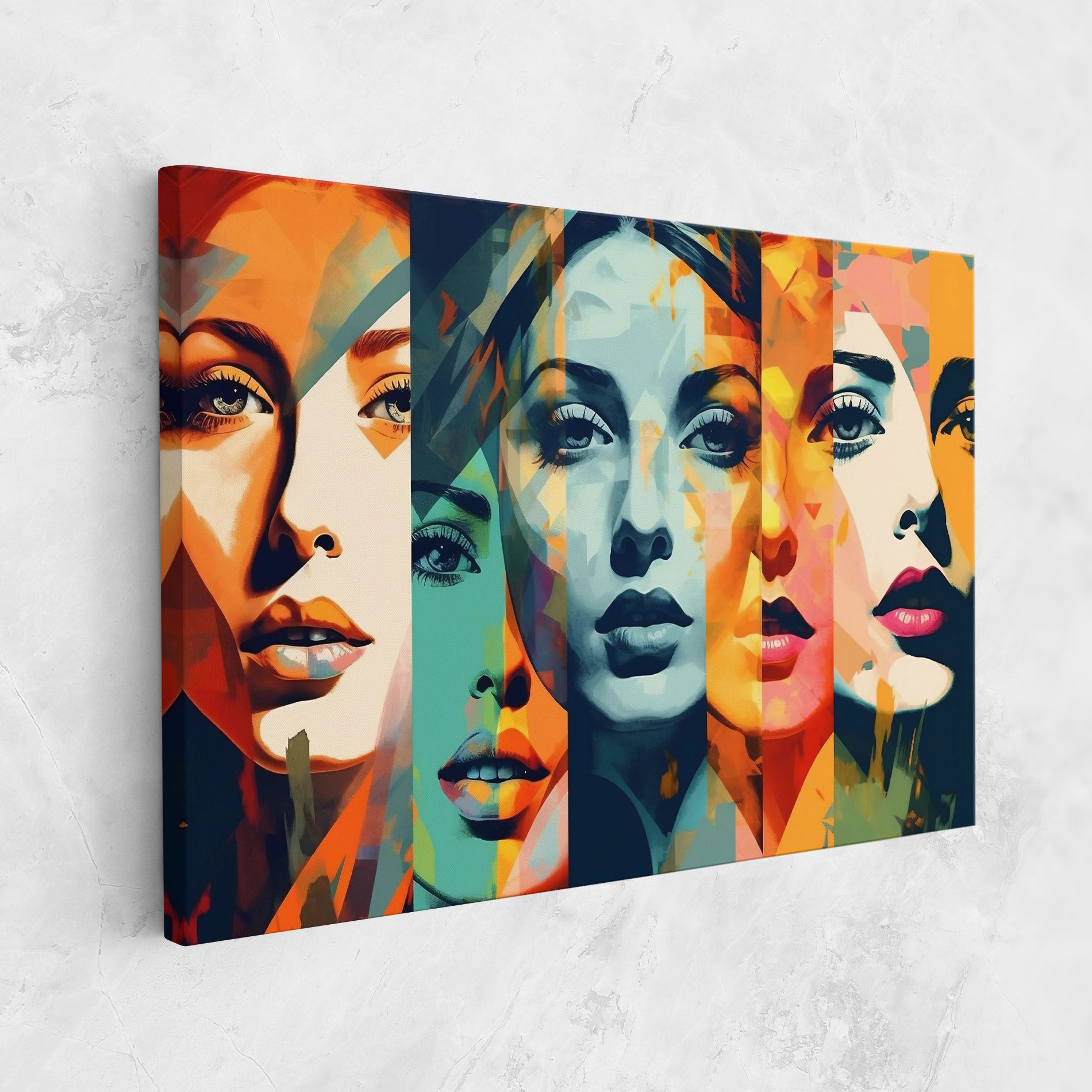 Abstract Face Collage mockup 1
