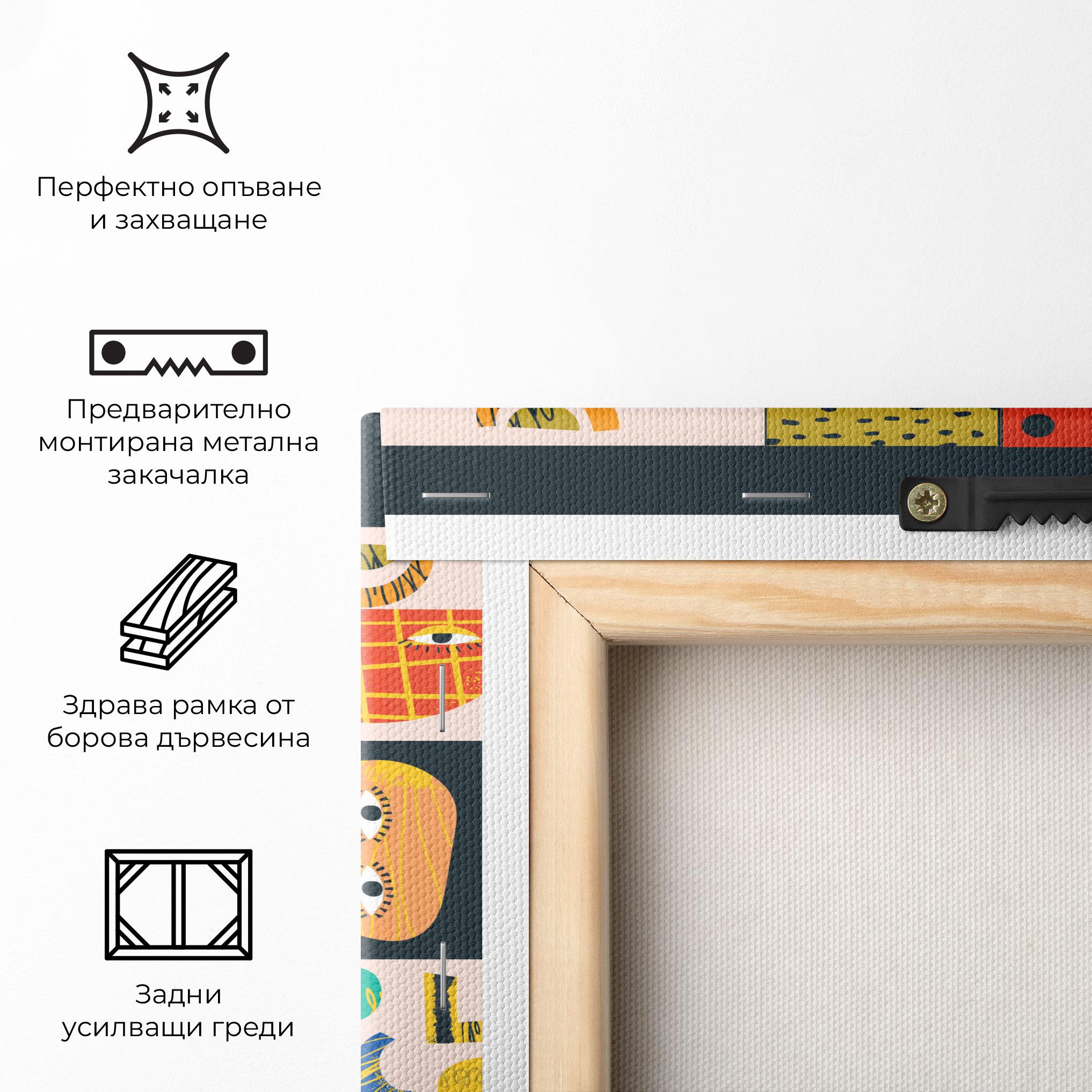 Картина на платно Cool Eye Shape mockup 5