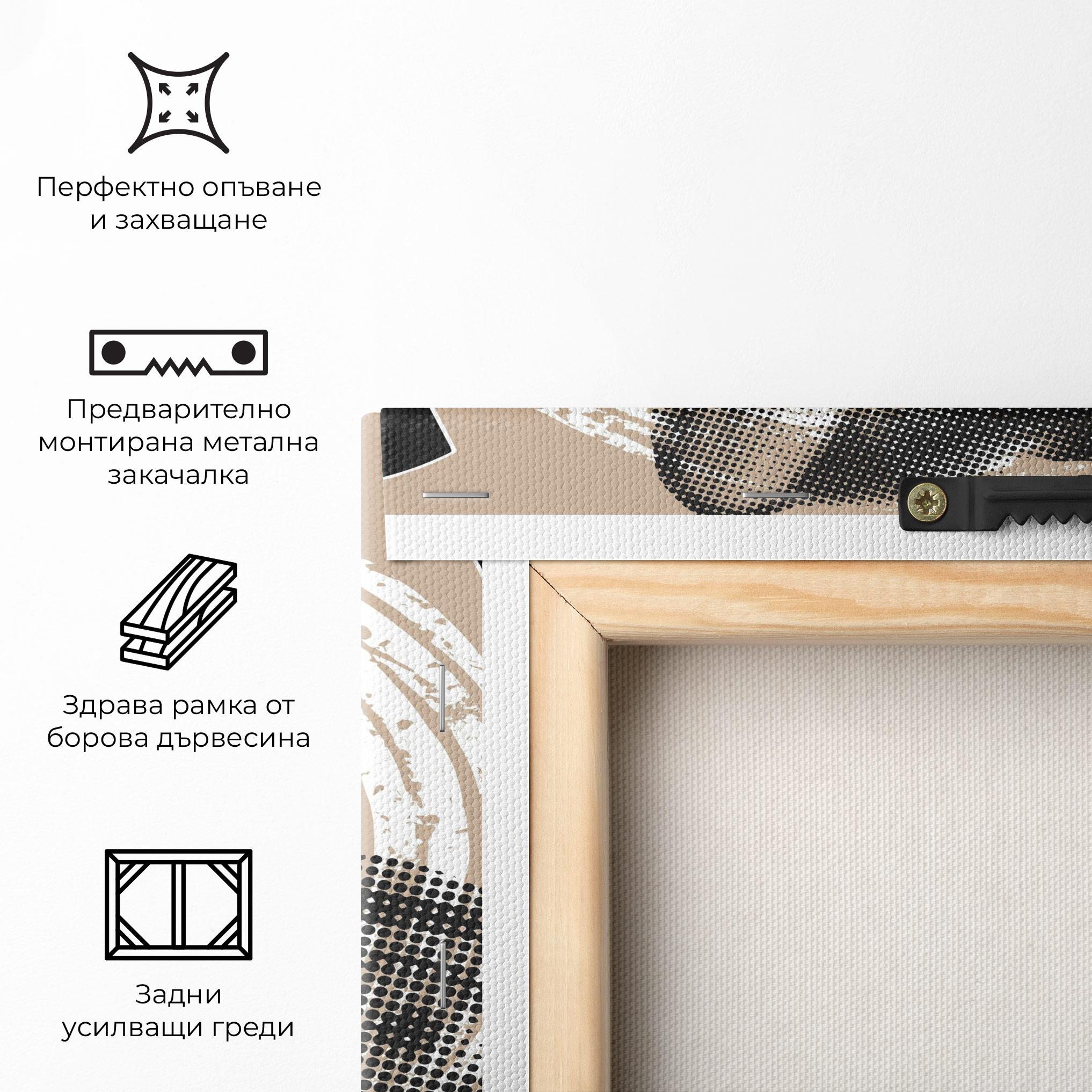 Картина на платно Lips Mouth Collage mockup 5