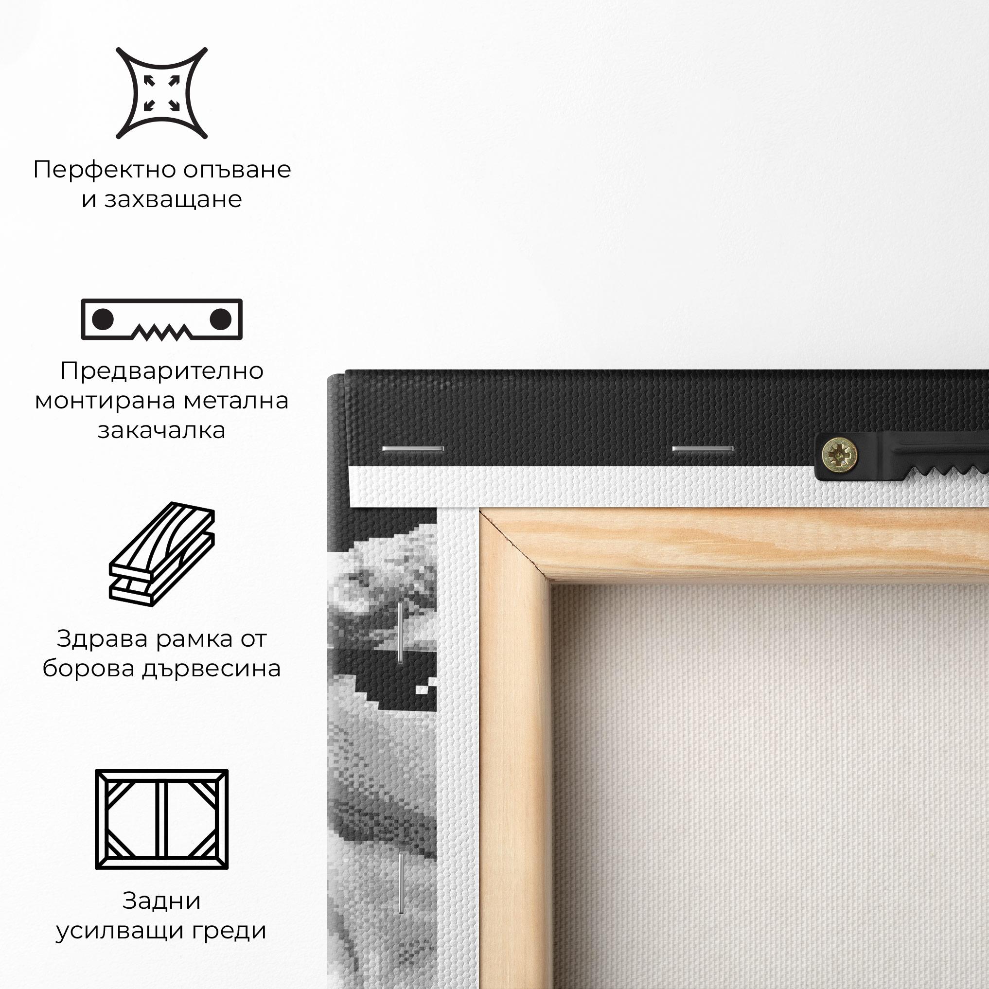 Картина на платно Statue Smoking mockup 5