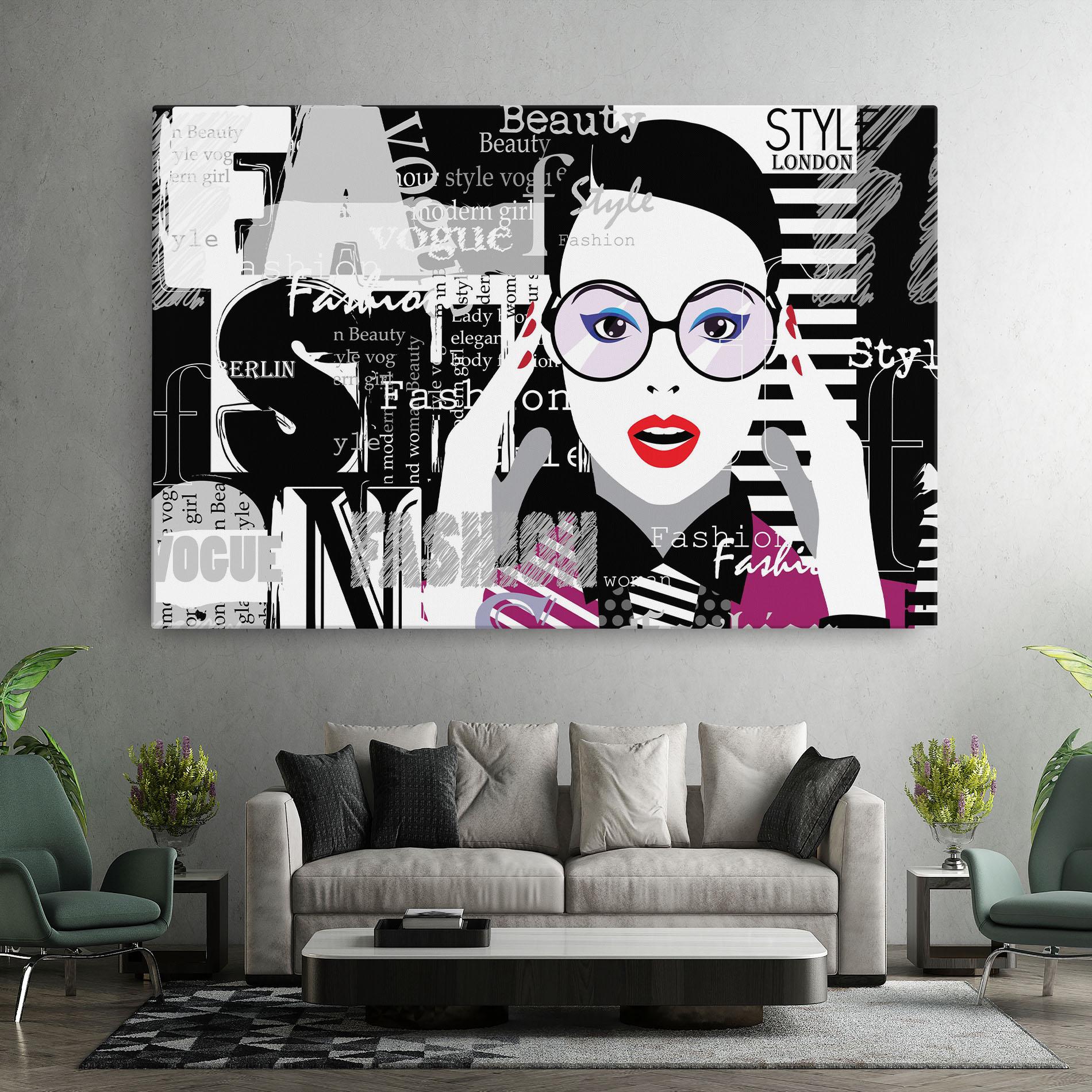 Картина на платно Fashion Collage mockup 7