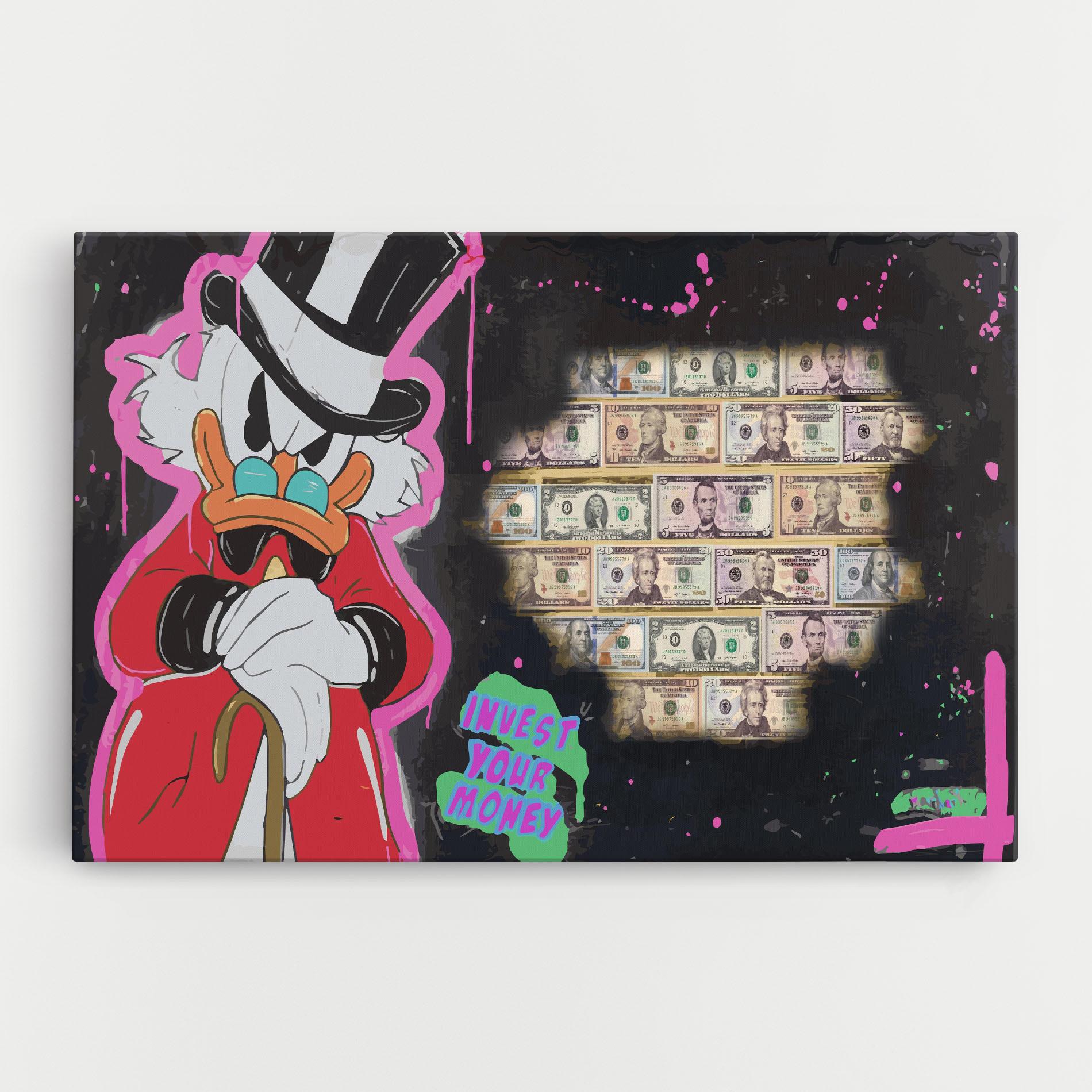 Картина на платно Money Advice mockup 0