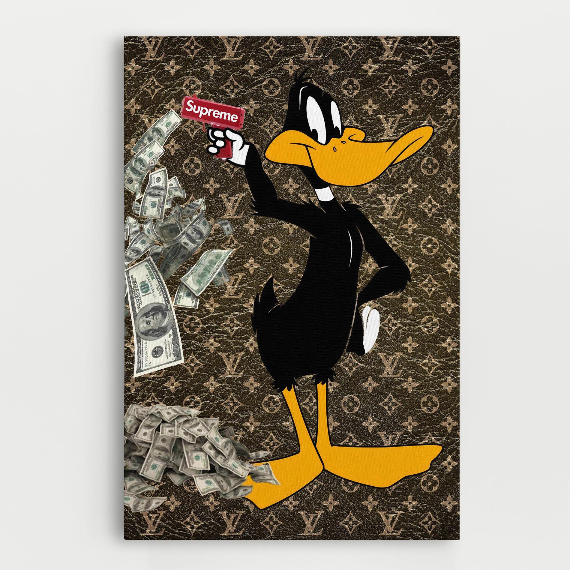 Картина на платно Supreme Daffy mockup 0
