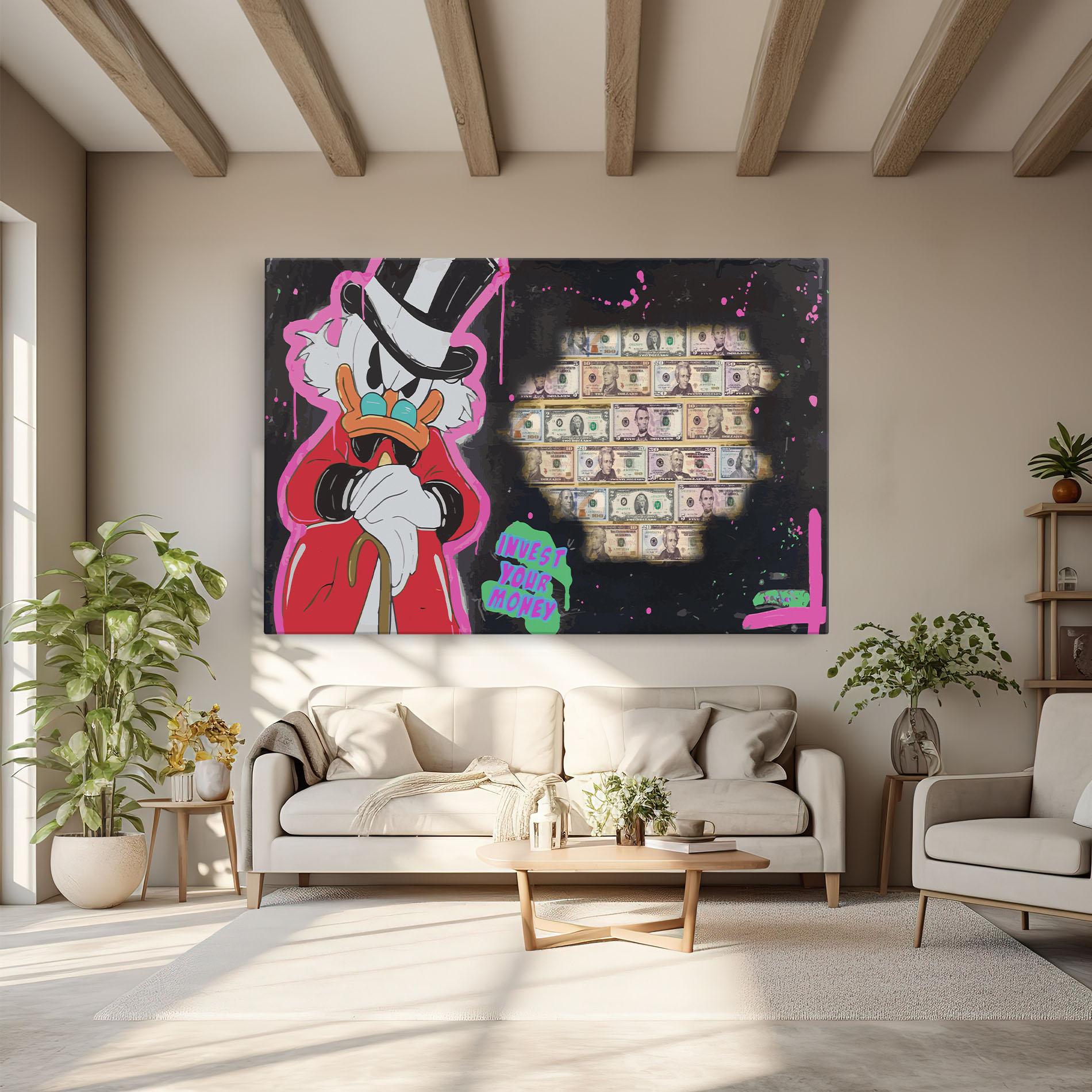 Картина на платно Money Advice mockup 6