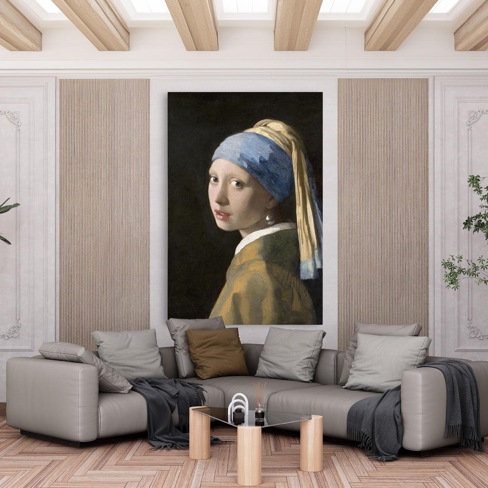 Картина на платно Girl With A Pearl mockup 6