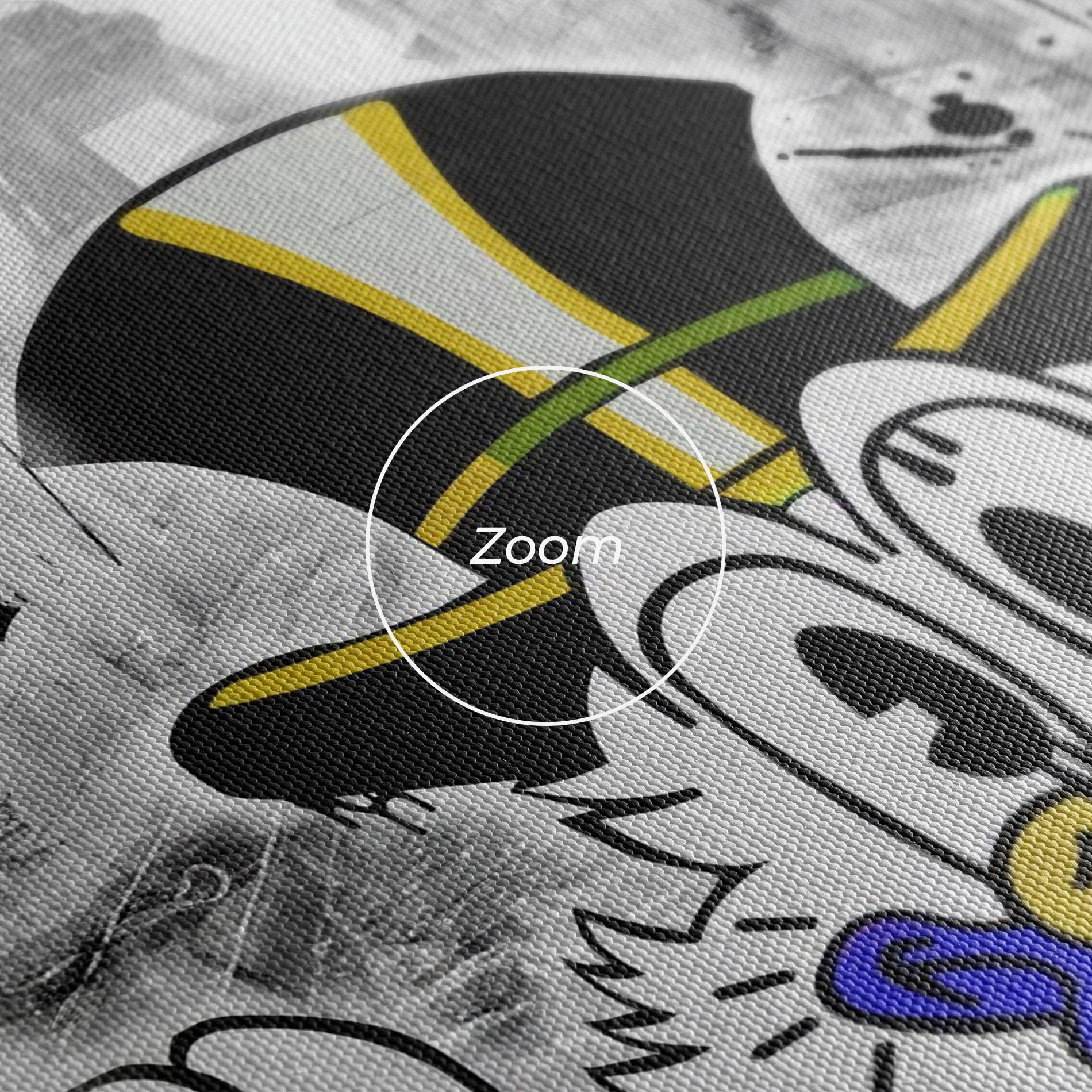 Картина на платно Wheres My Champagne Blue mockup 3