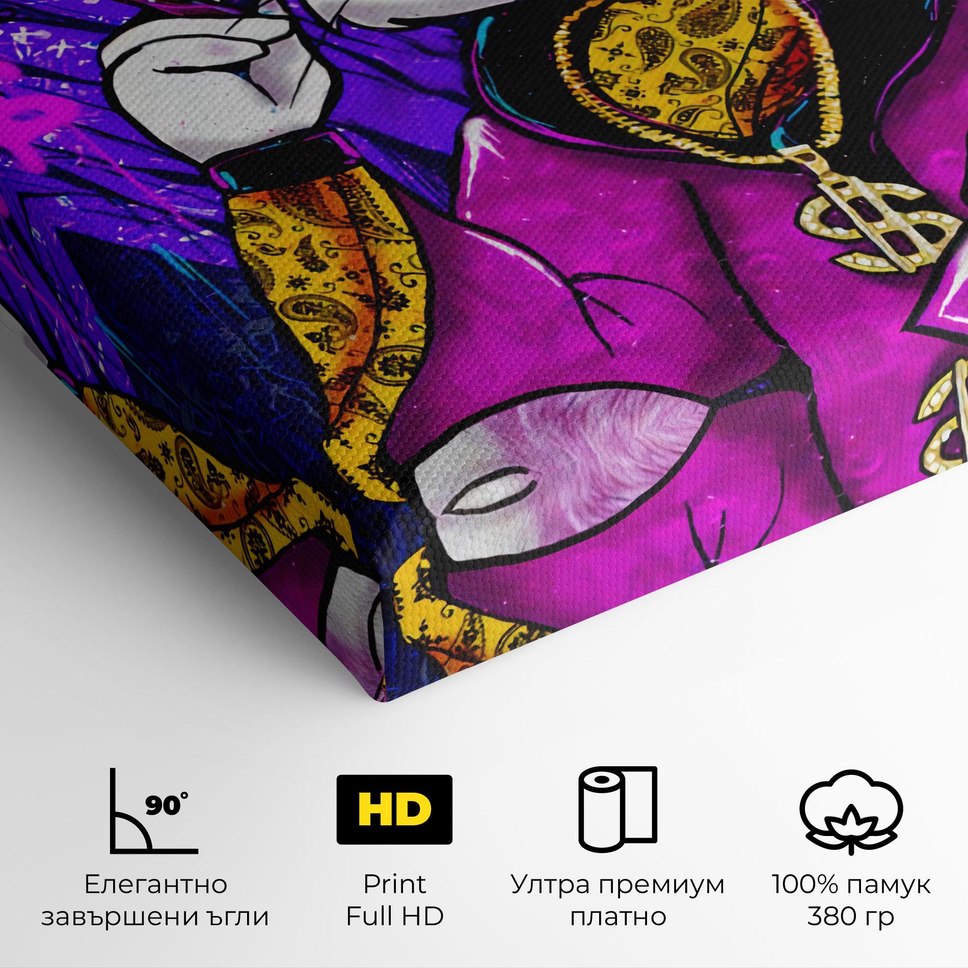 Картина на платно Boss Buny mockup 4