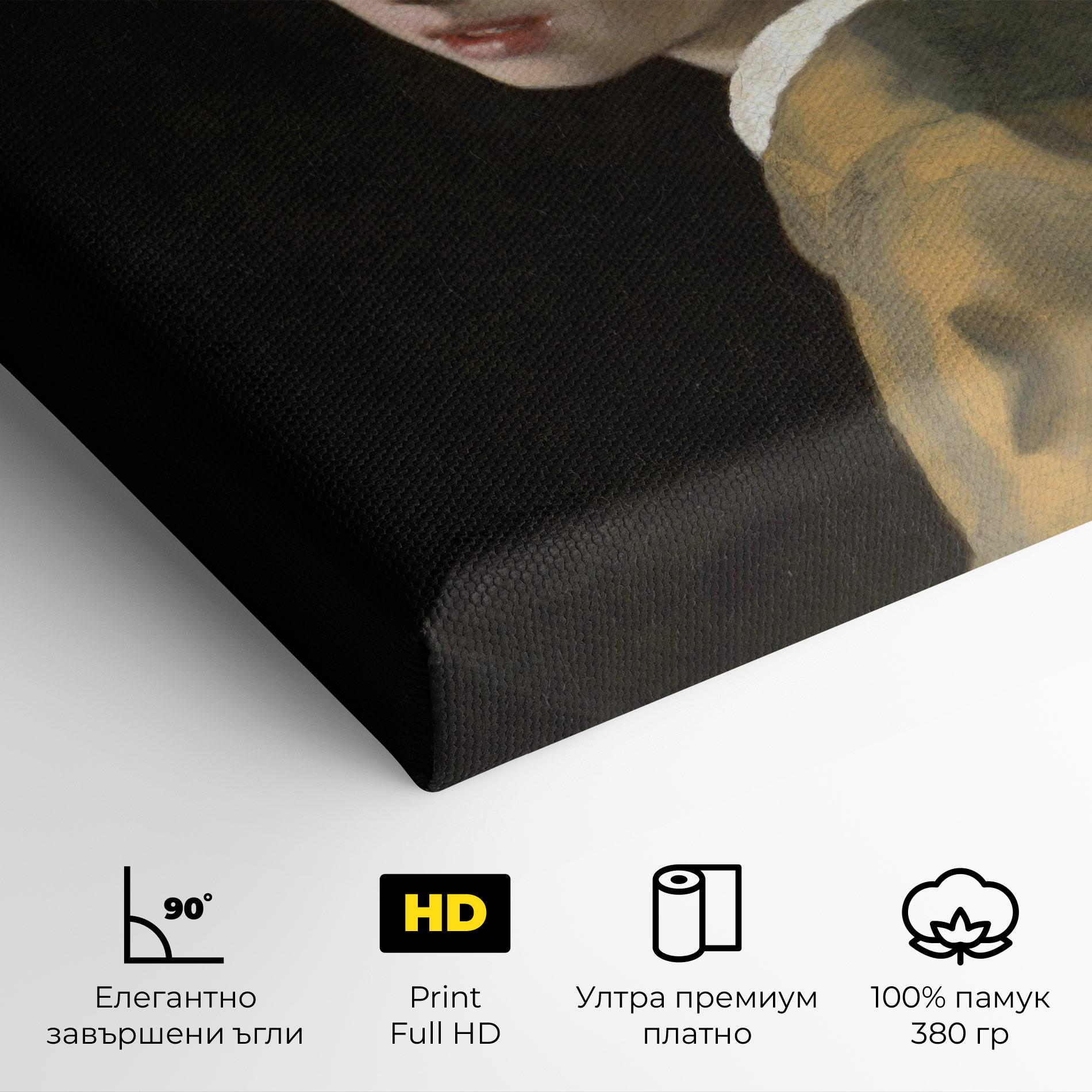 Картина на платно Girl With A Pearl mockup 4