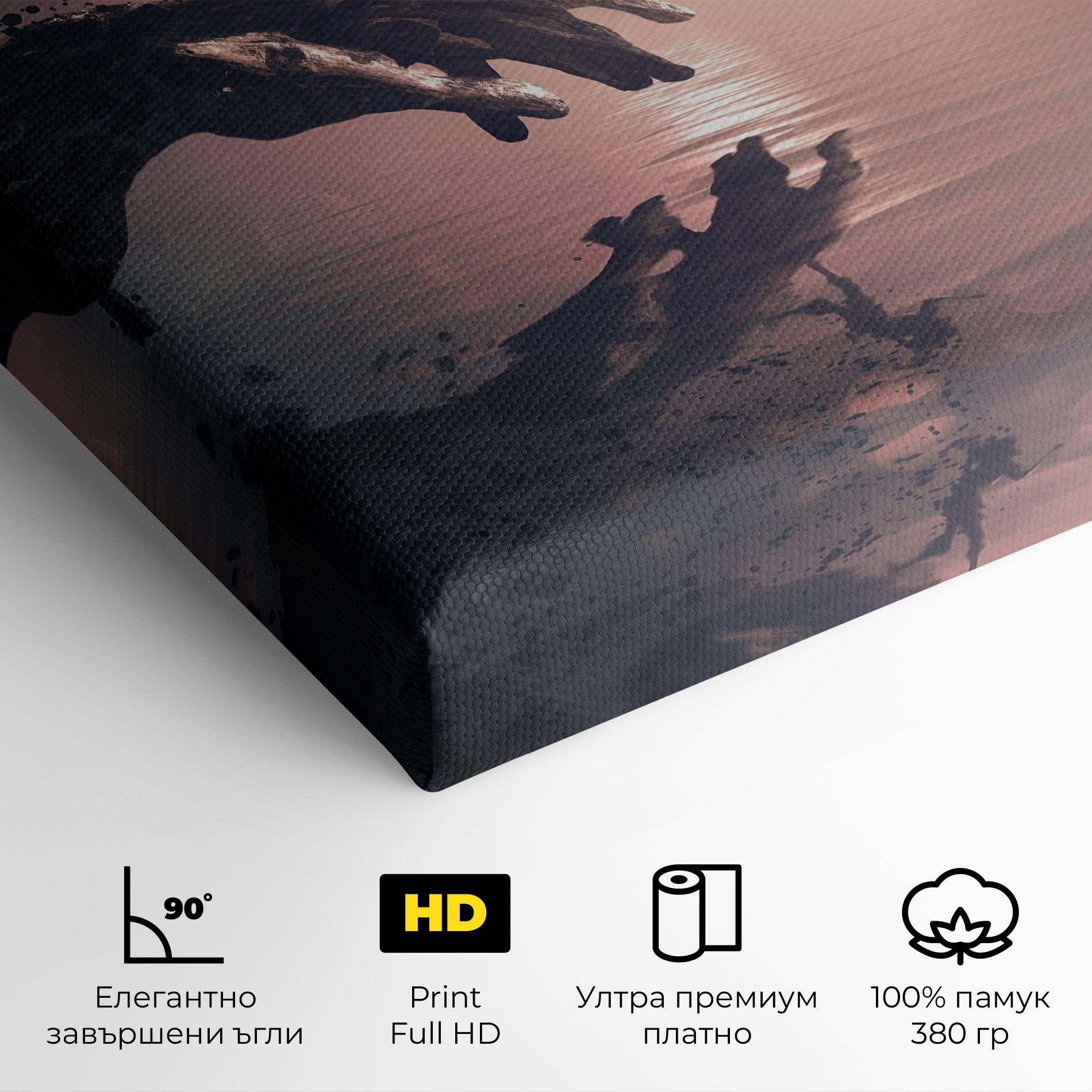 Картина на платно Life Story mockup 4