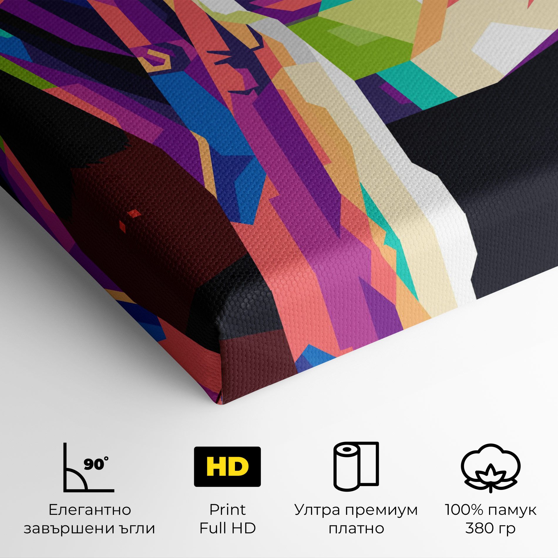 Polygonal Pretty Girl mockup 4