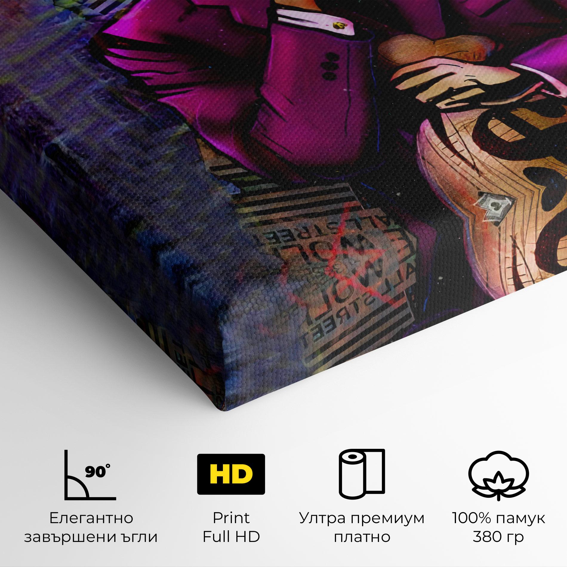 Картина на платно Silence Panda mockup 4