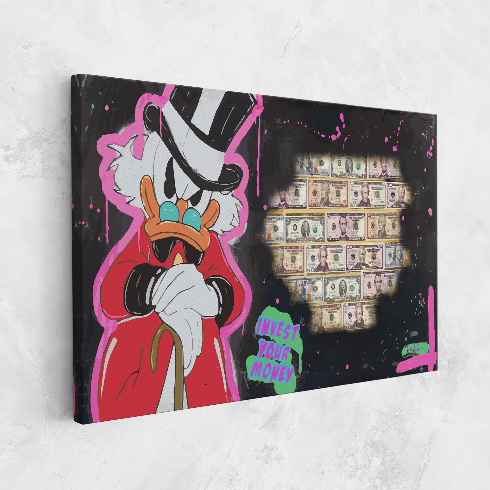 Картина на платно Money Advice mockup 1