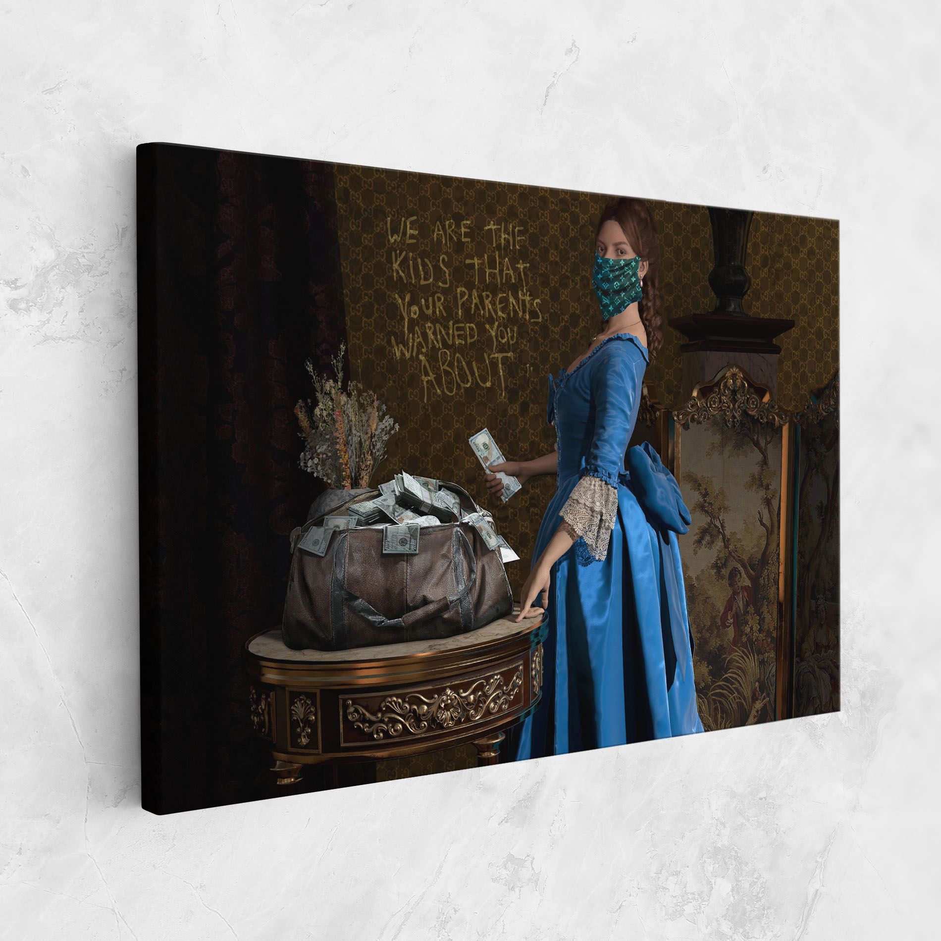 Vintage Money Heist mockup 1