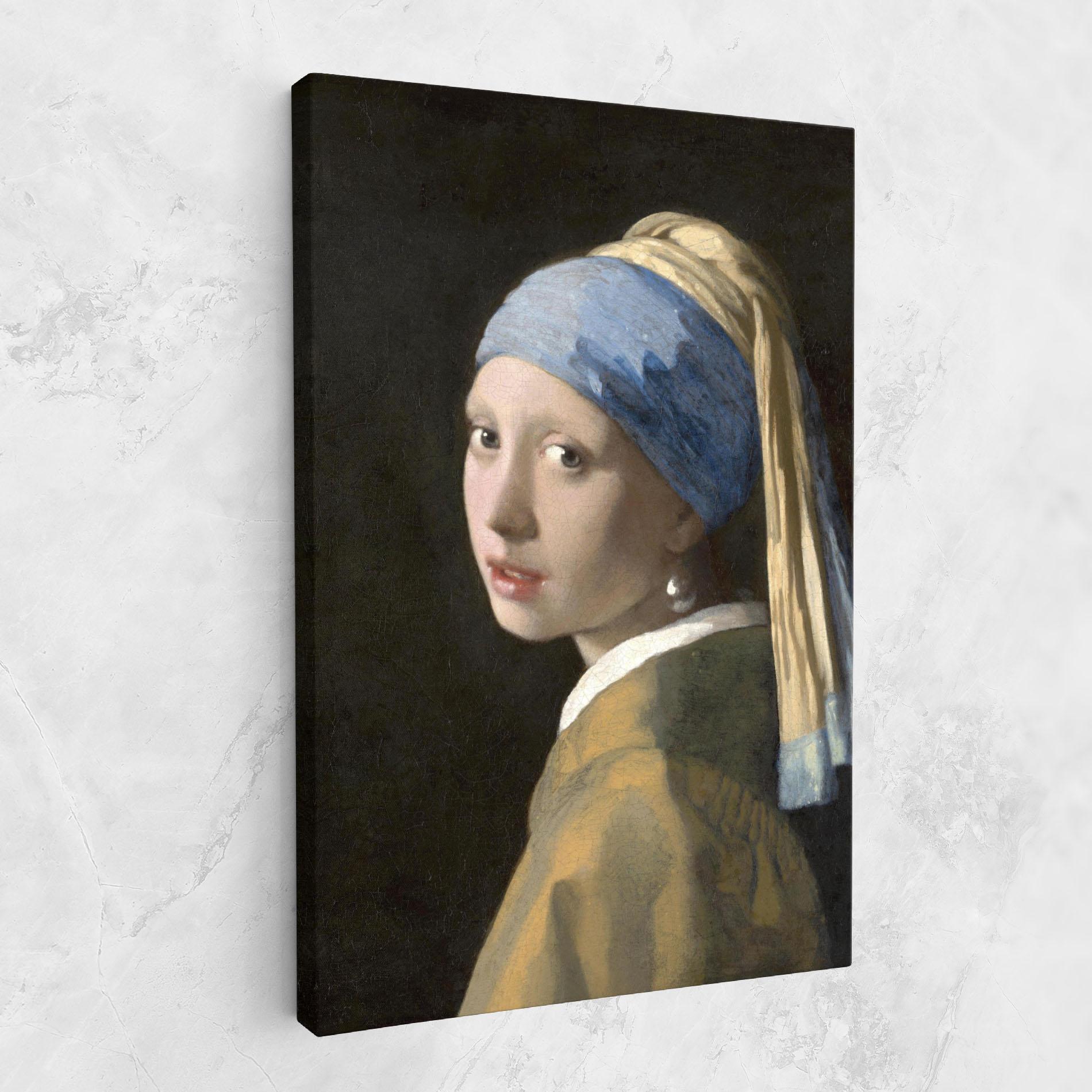 Картина на платно Girl With A Pearl mockup 1