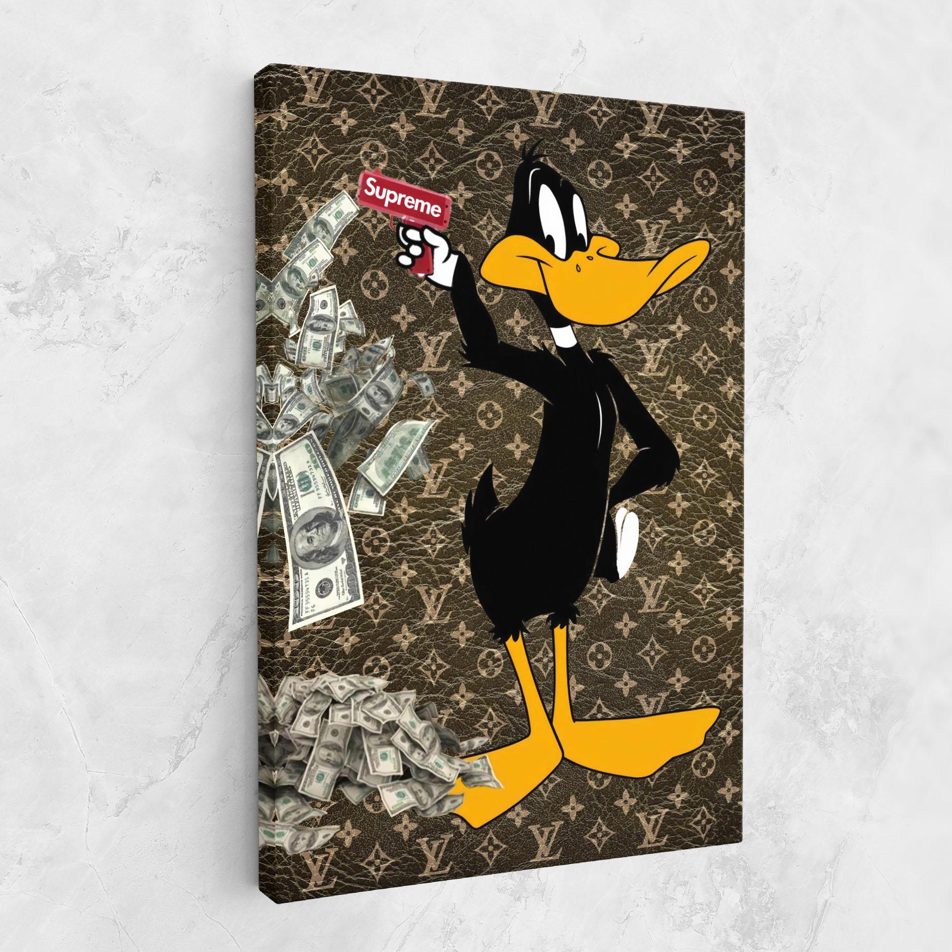 Картина на платно Supreme Daffy mockup 1