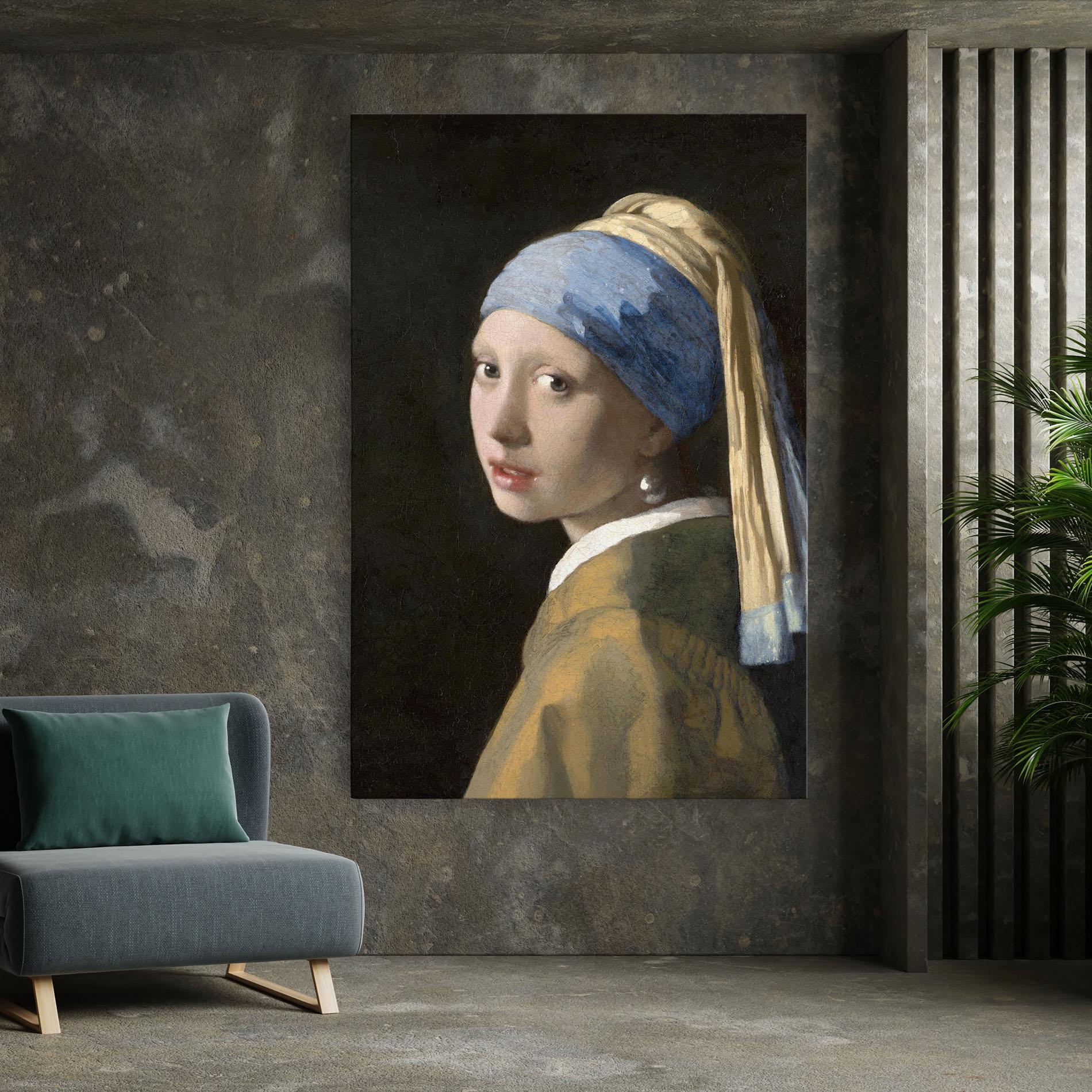 Картина на платно Girl With A Pearl mockup 7