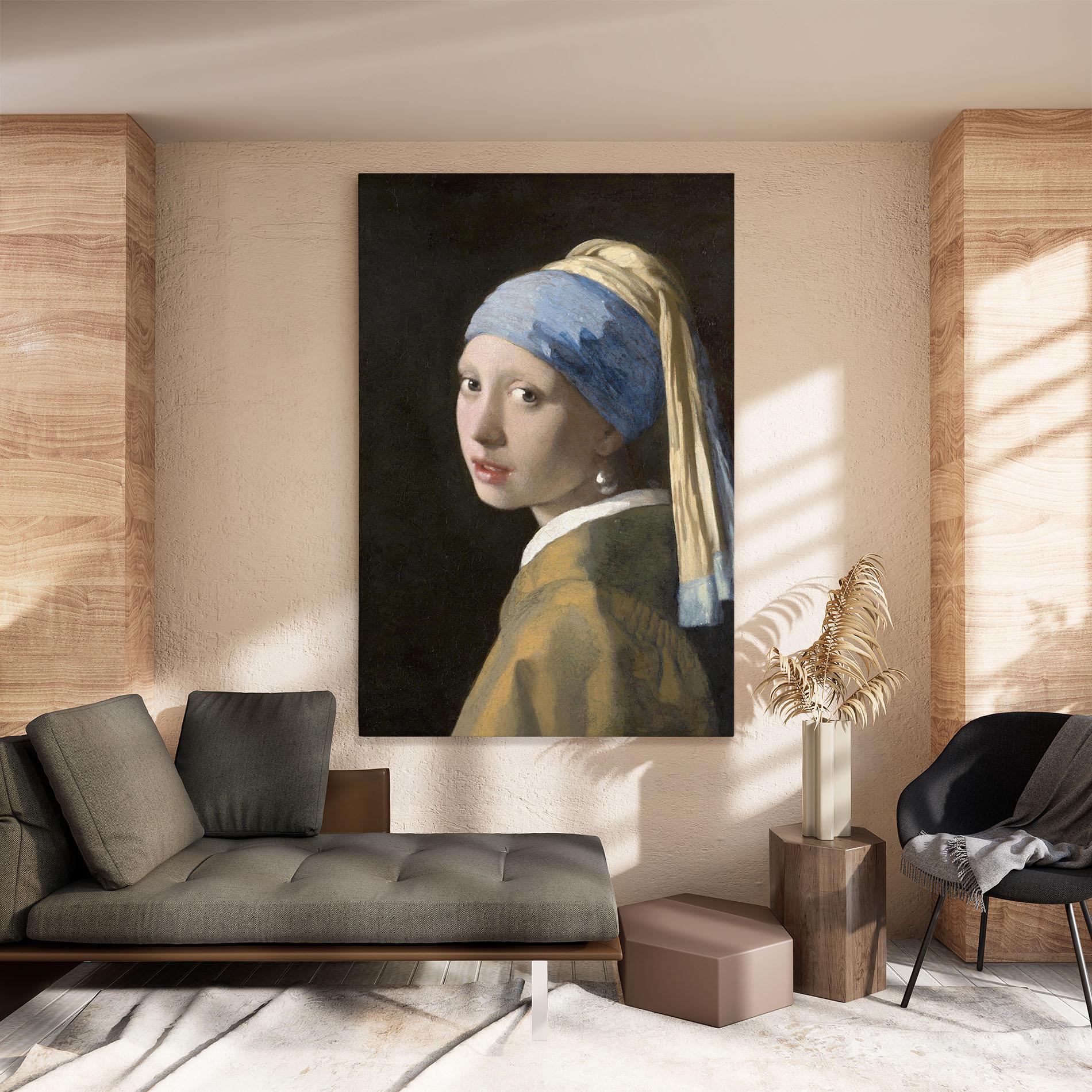 Картина на платно Girl With A Pearl mockup 8