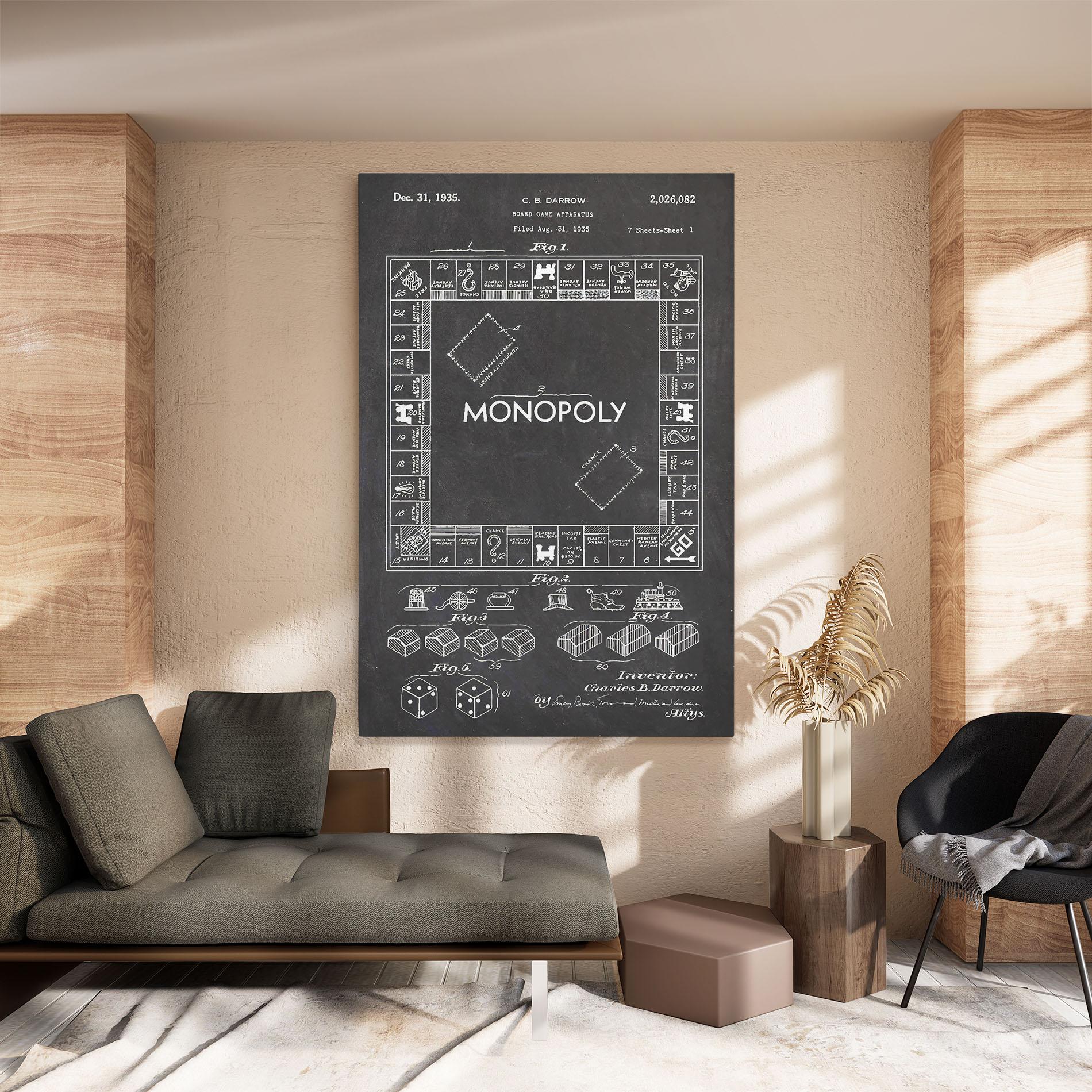 Картина на платно Monopoly Board mockup 8