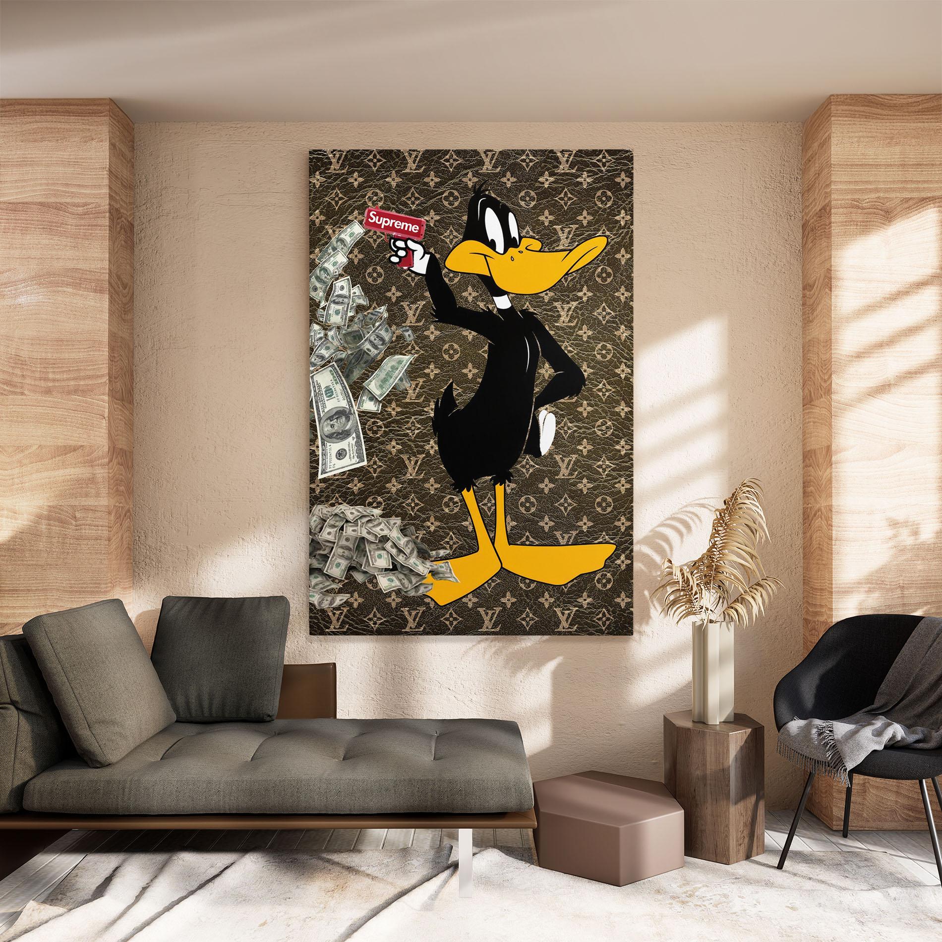 Картина на платно Supreme Daffy mockup 8