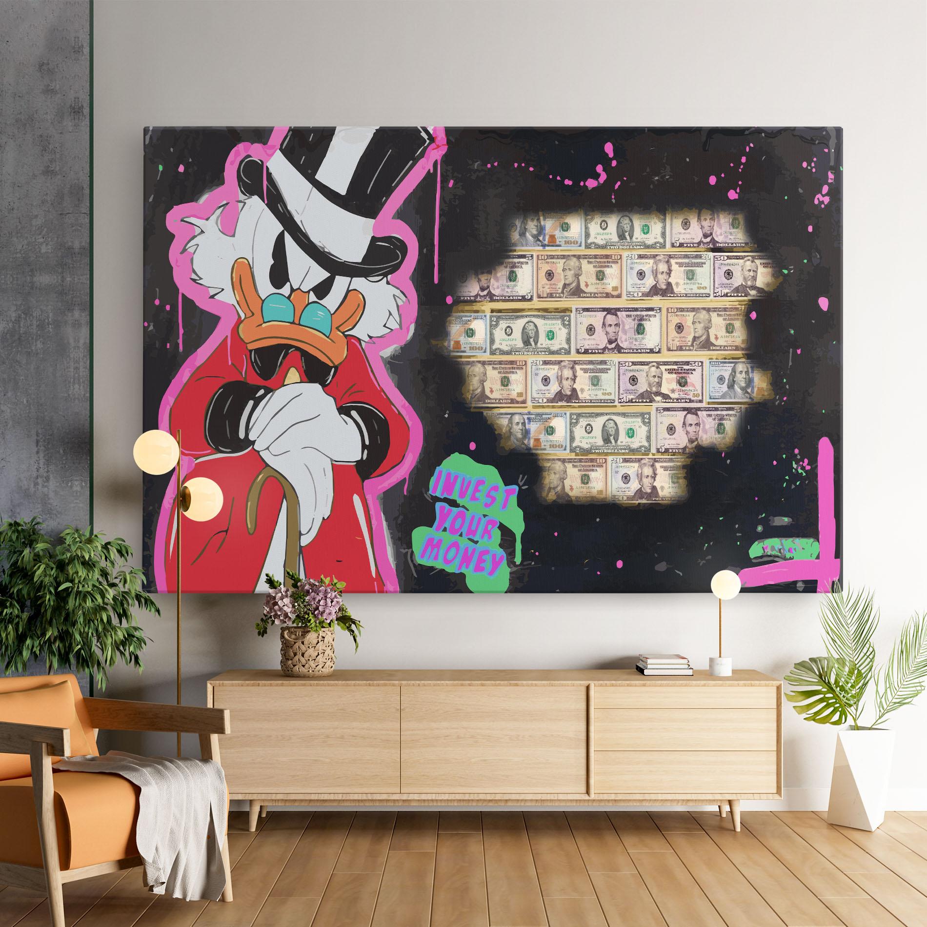 Картина на платно Money Advice mockup 9