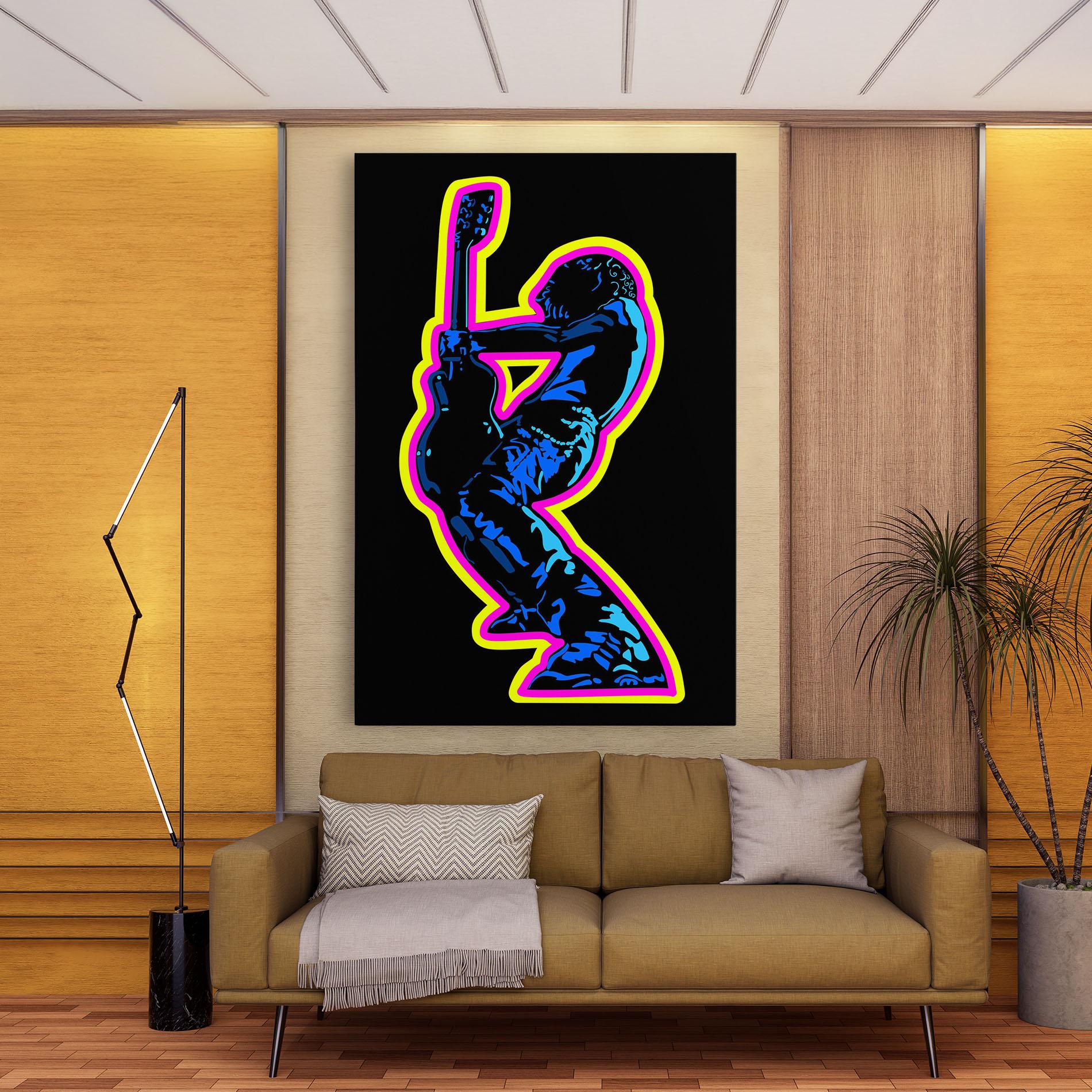 Картина на платно Guitarist Art mockup 9