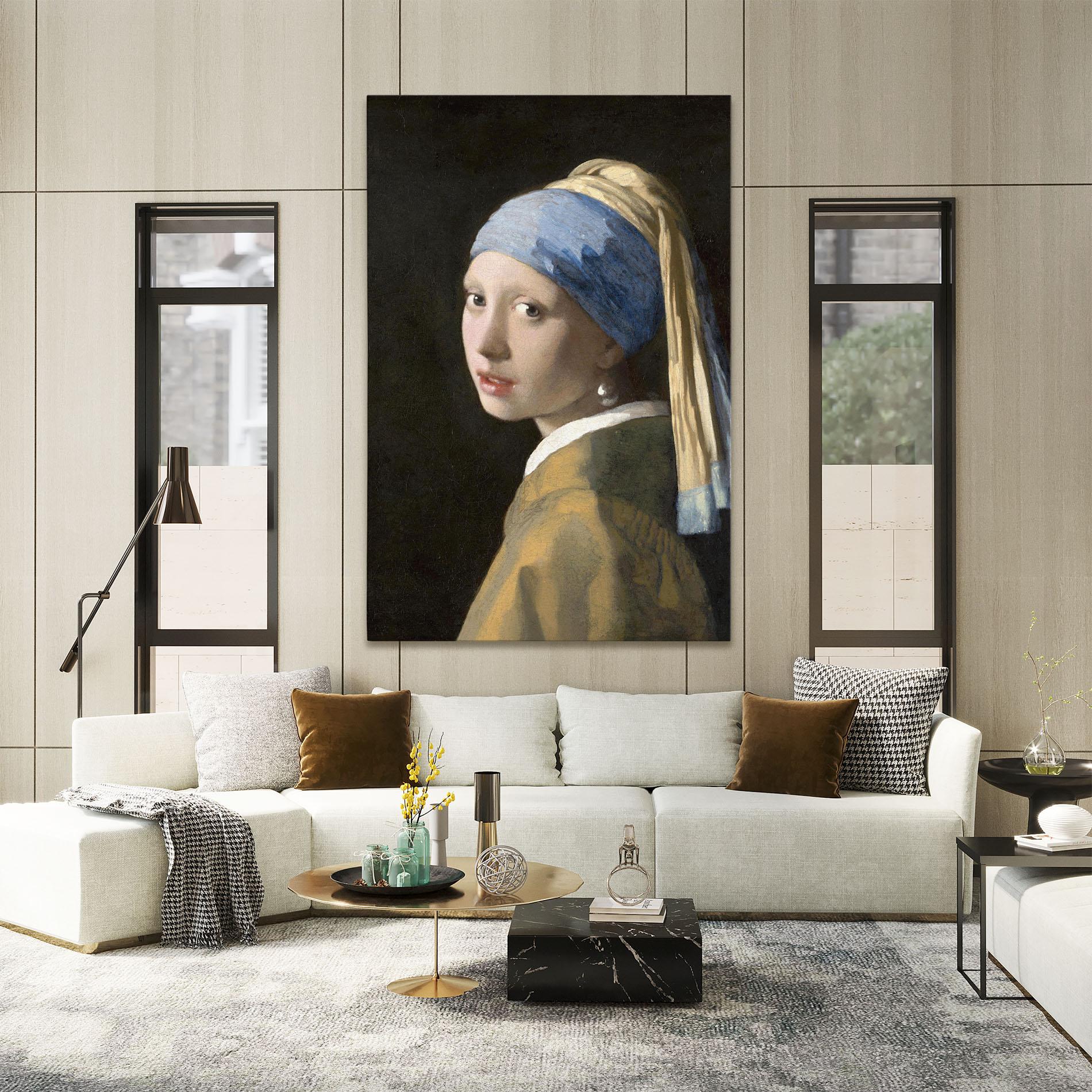Картина на платно Girl With A Pearl mockup 2