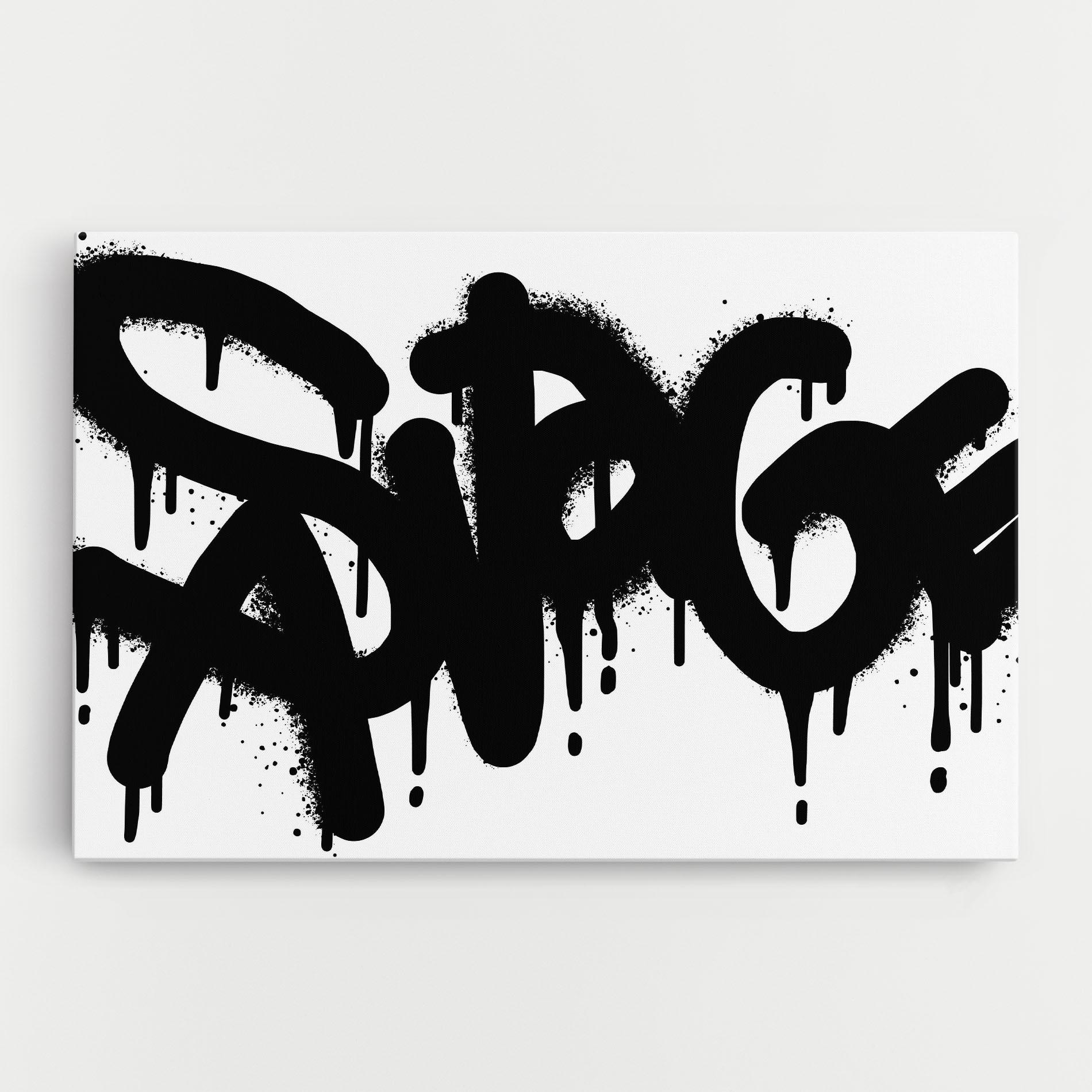 Картина на платно Graffiti Savage mockup 0