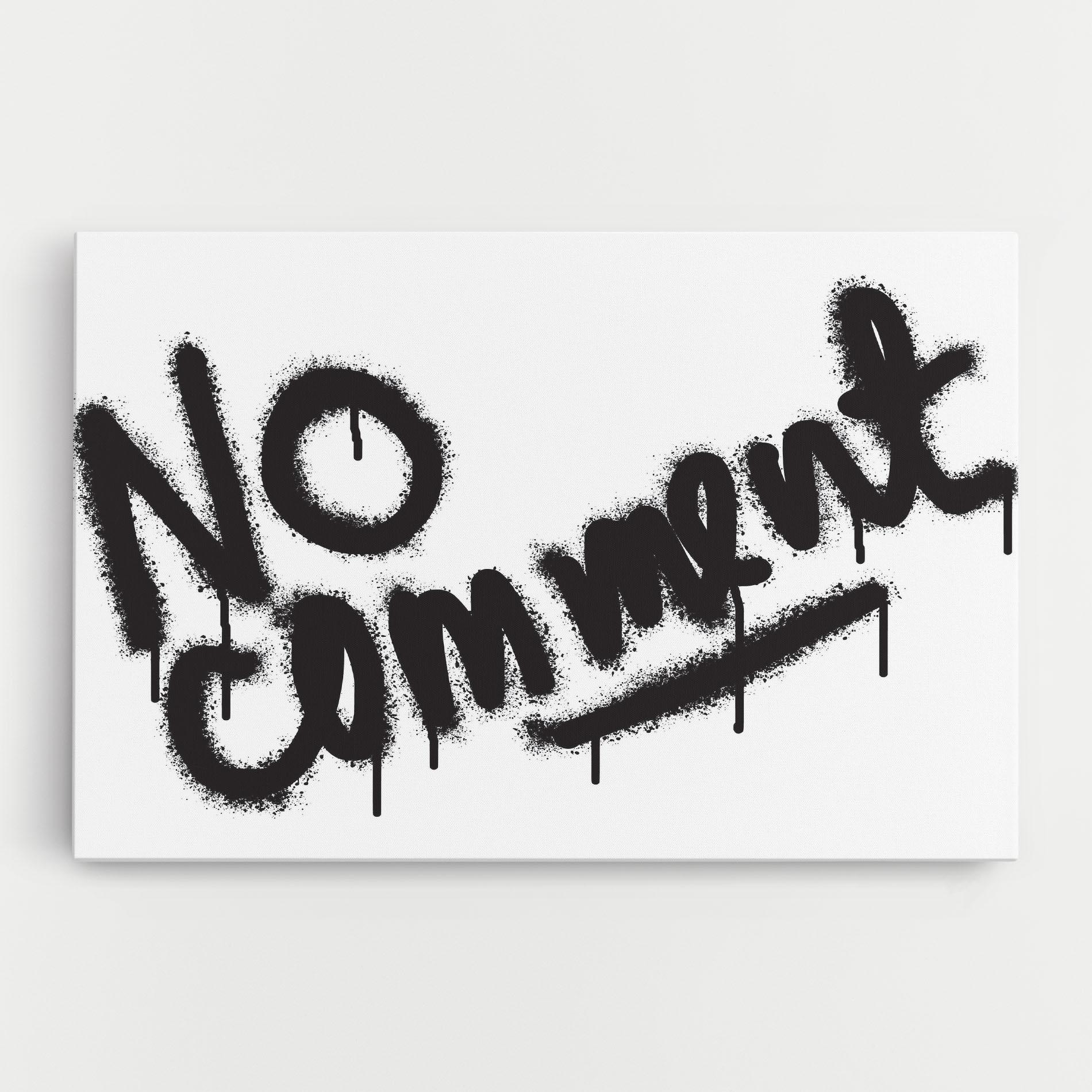 Картина на платно No Comment mockup 0