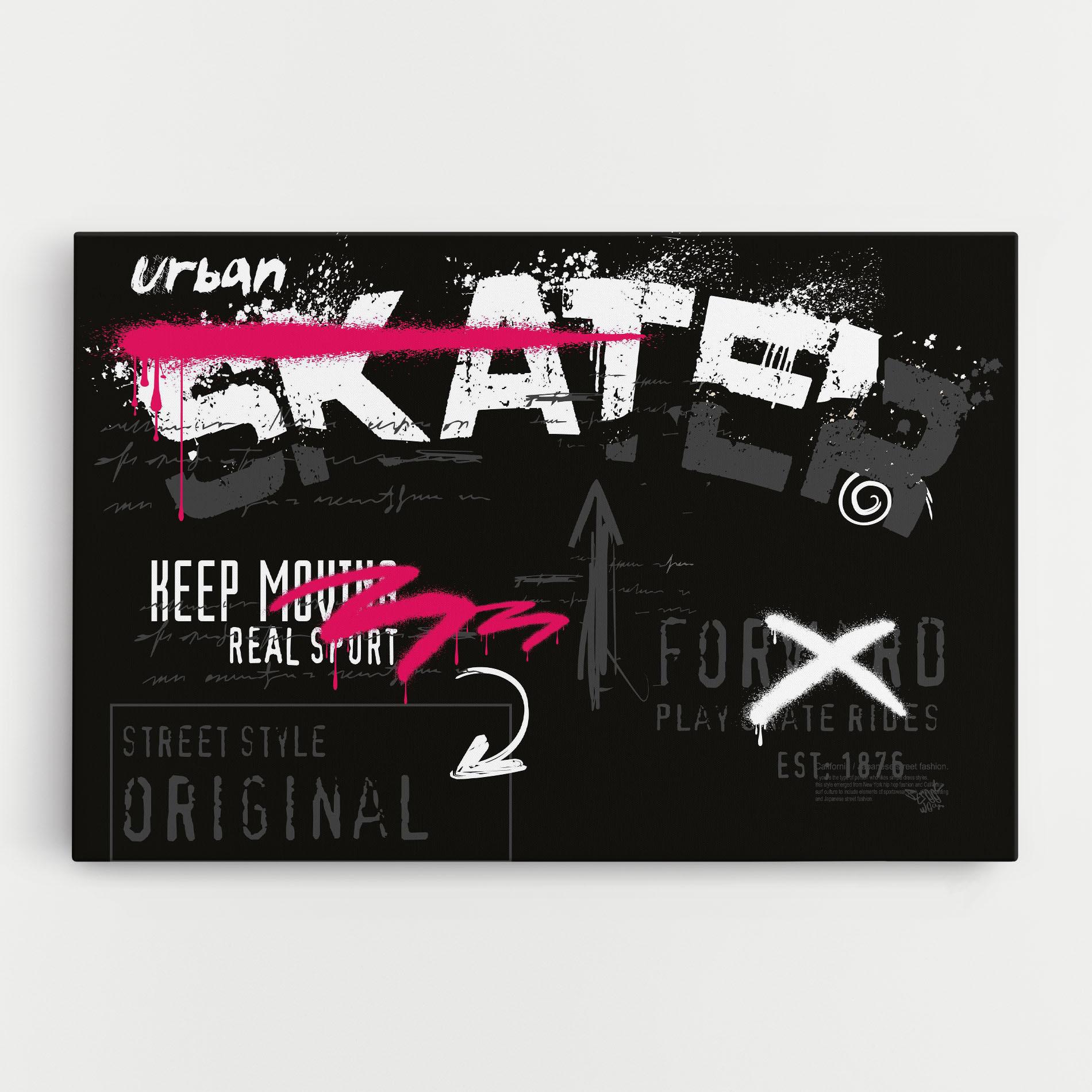 Картина на платно Skater Spray mockup 0